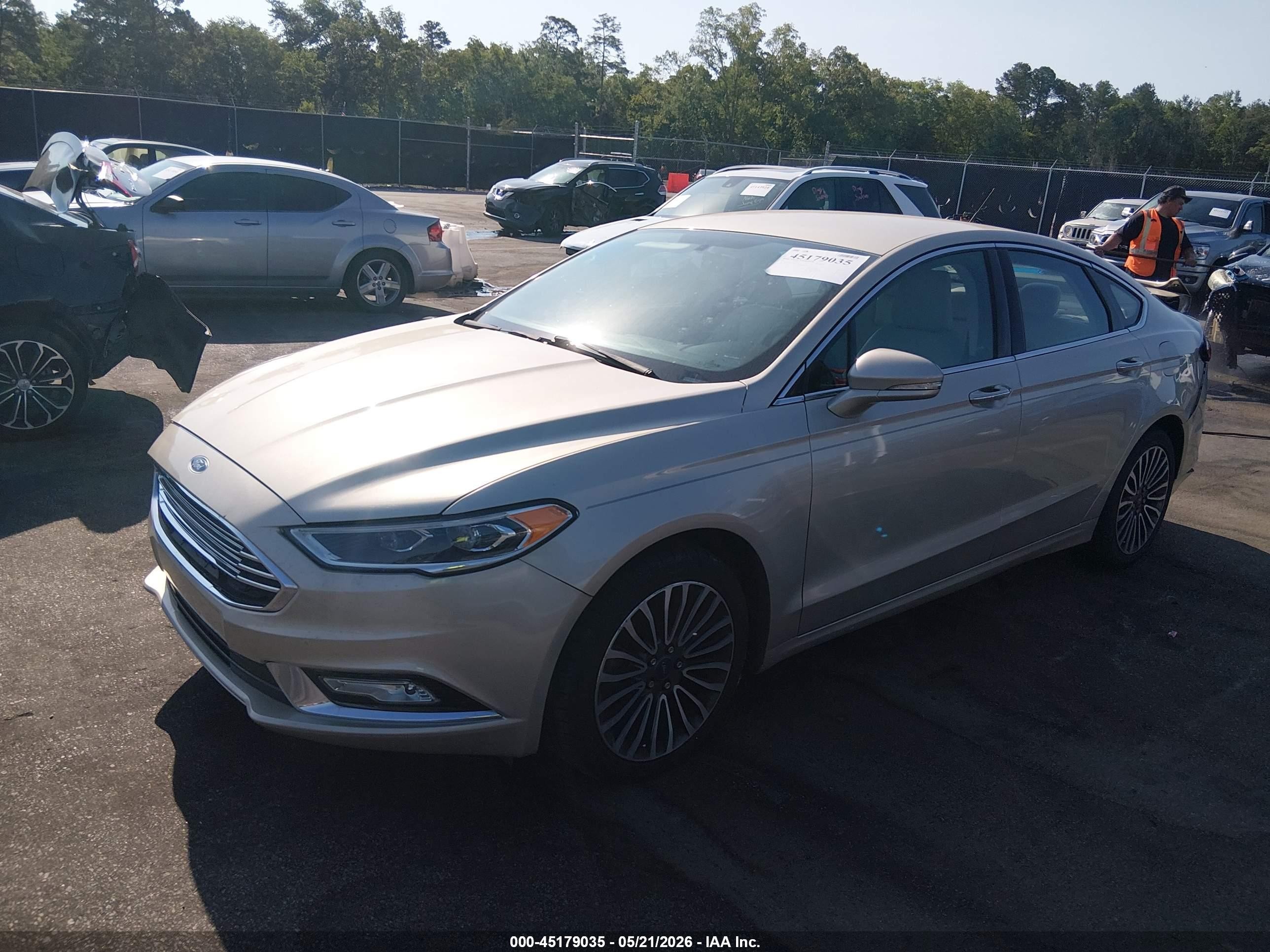 2017 Ford Fusion Titanium Gold vin: 3FA6P0K97HR262536