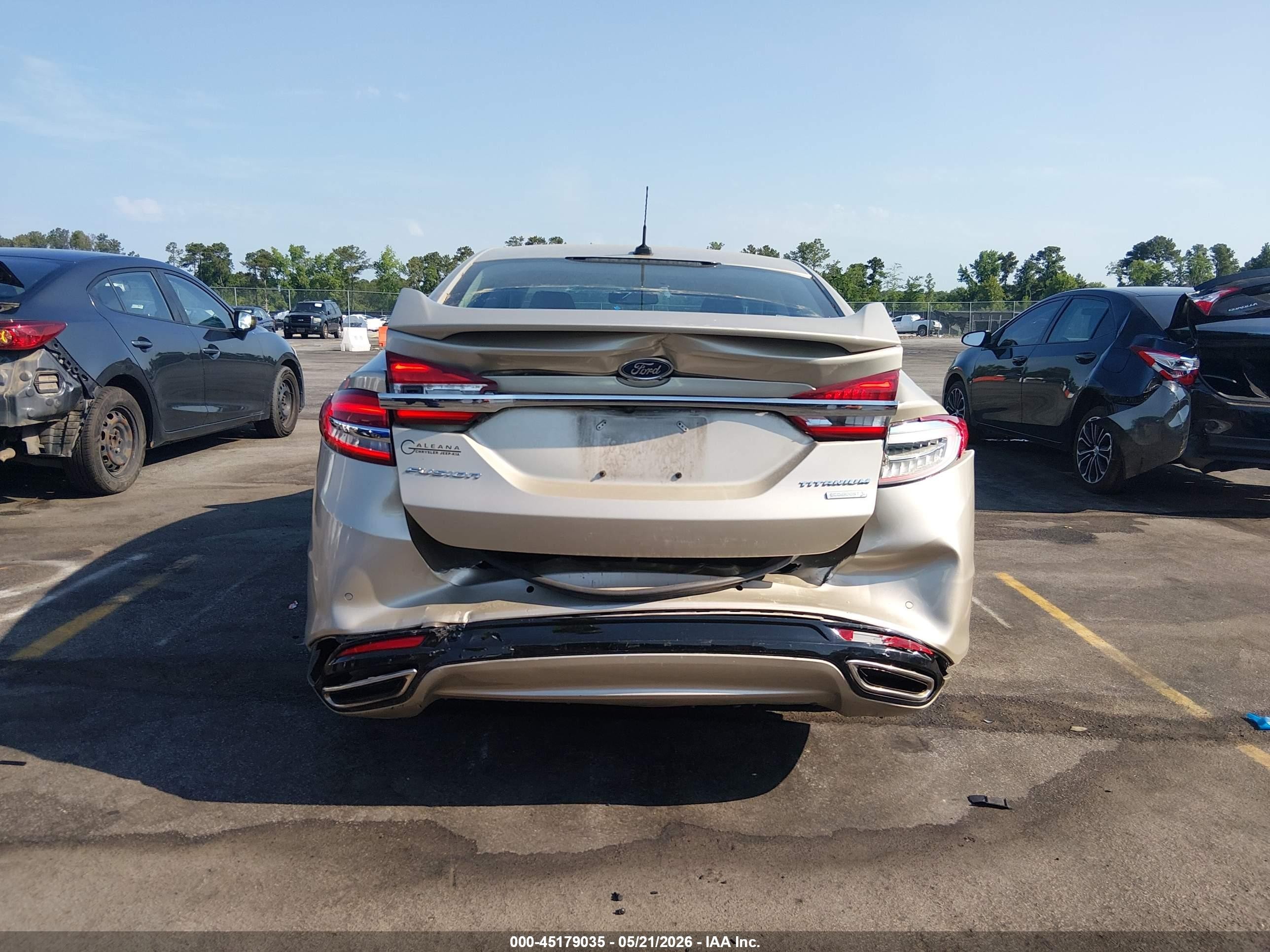 2017 Ford Fusion Titanium Gold vin: 3FA6P0K97HR262536