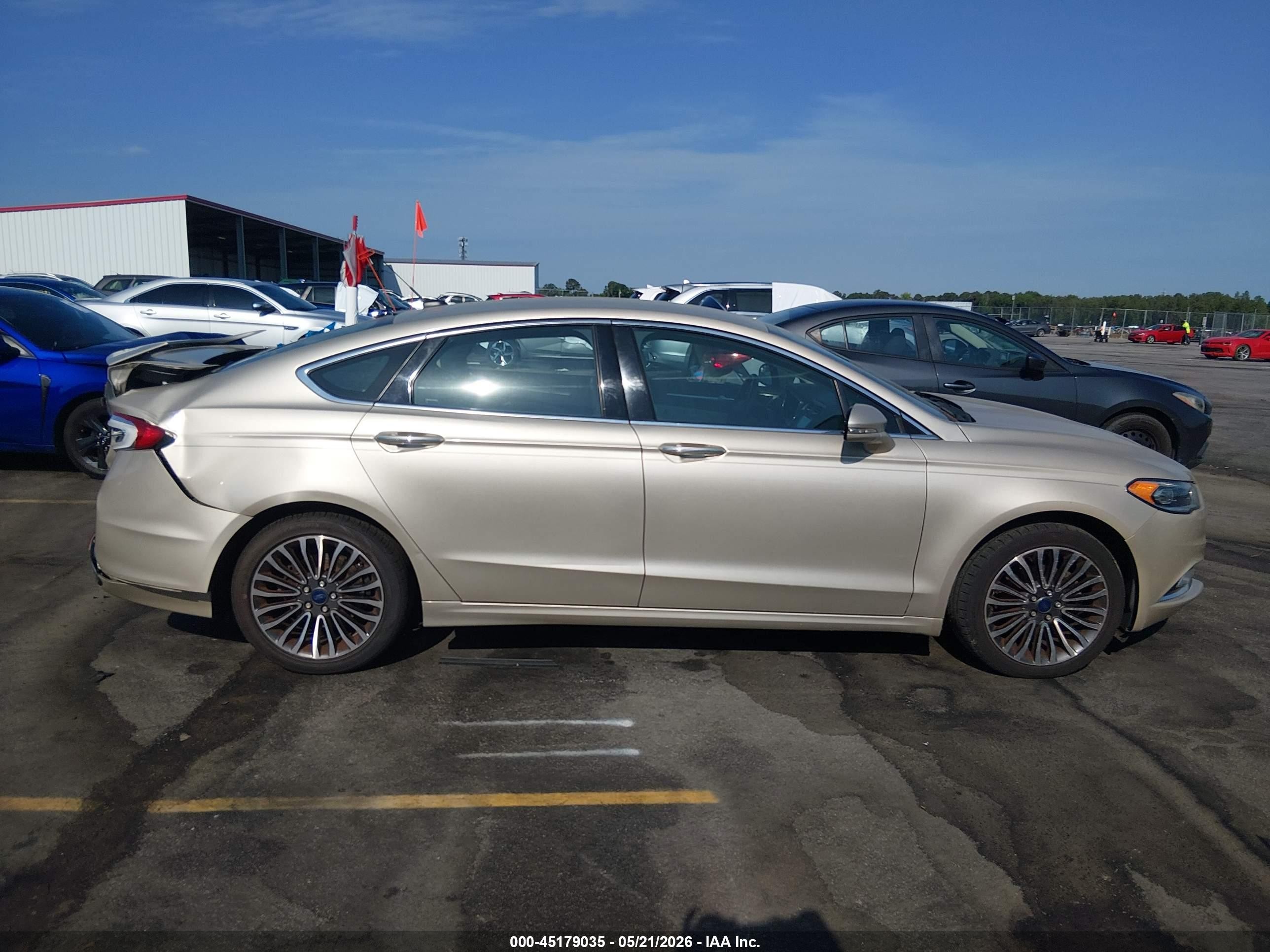2017 Ford Fusion Titanium Gold vin: 3FA6P0K97HR262536