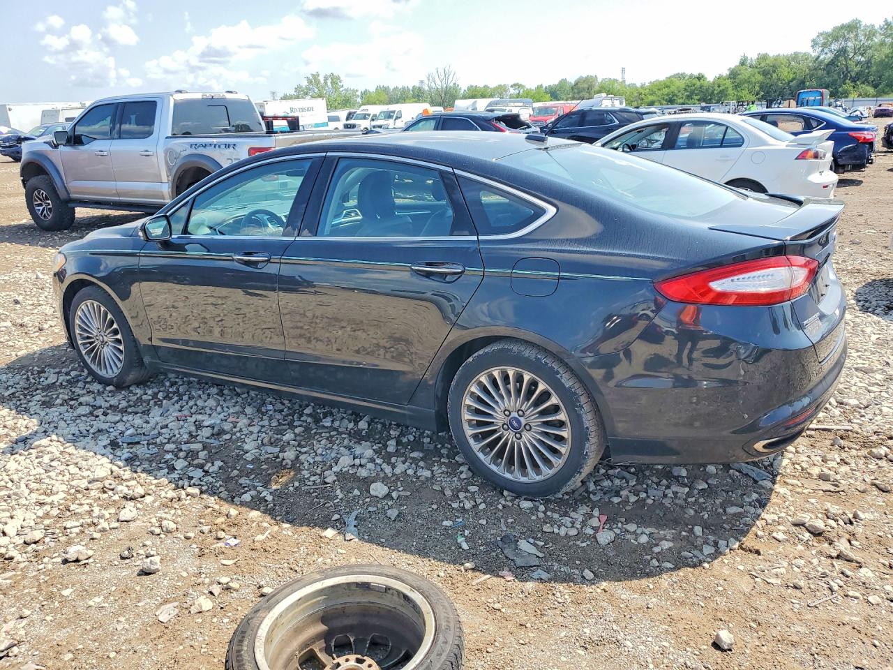 2013 Ford Fusion Titanium Black vin: 3FA6P0K98DR342129