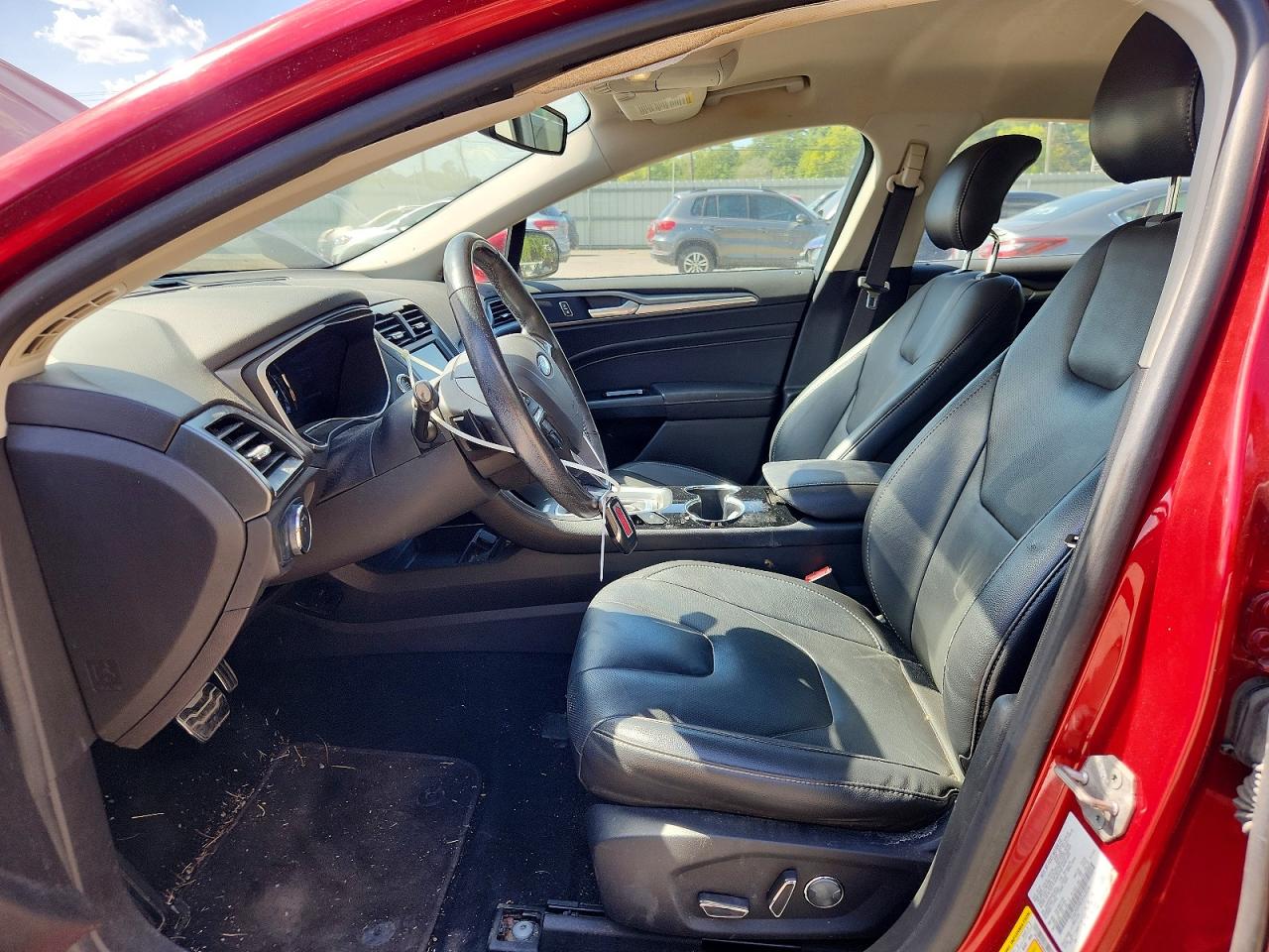 2014 Ford Fusion Titanium Red vin: 3FA6P0K98ER163056