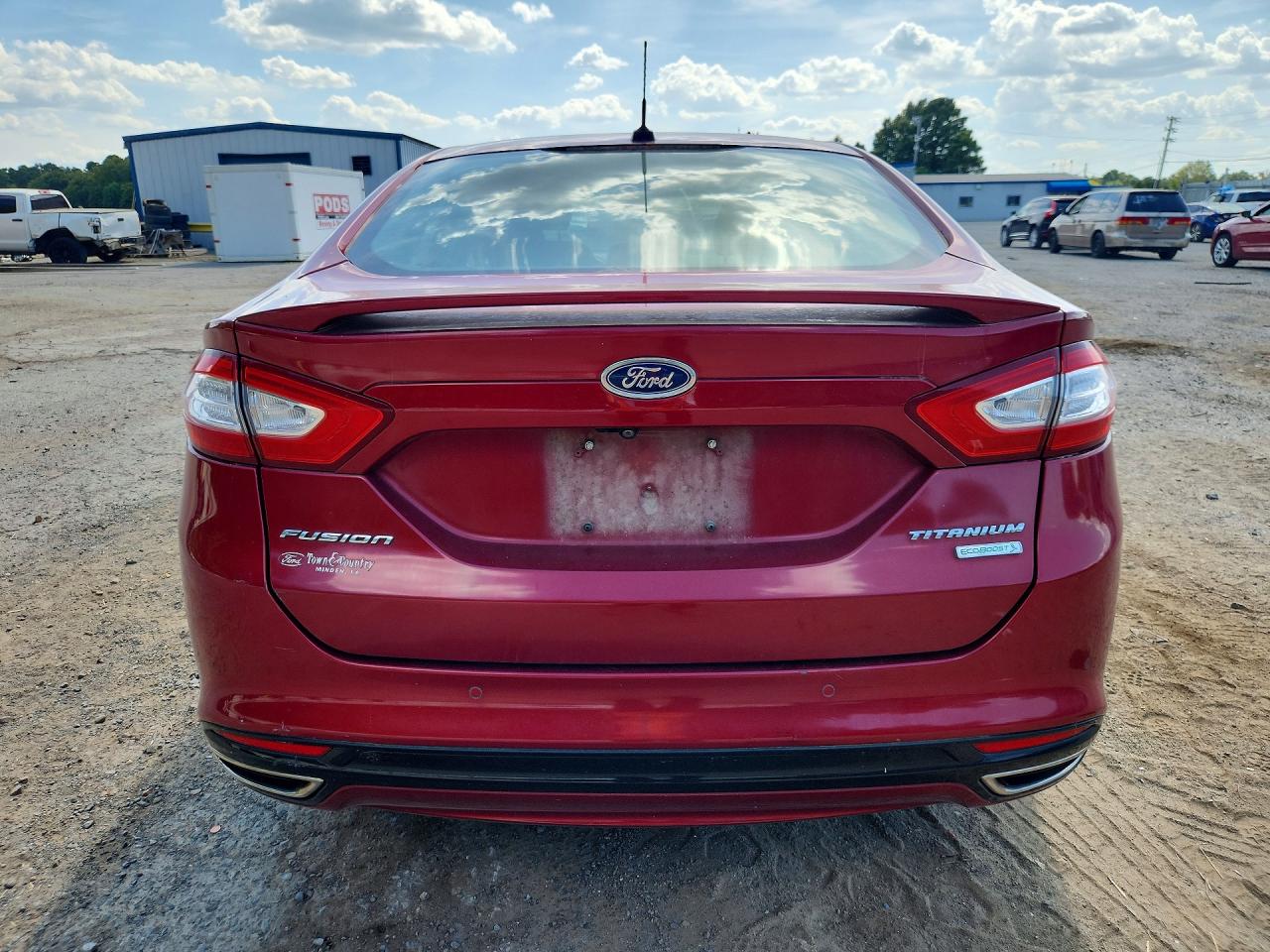 2014 Ford Fusion Titanium Red vin: 3FA6P0K98ER163056