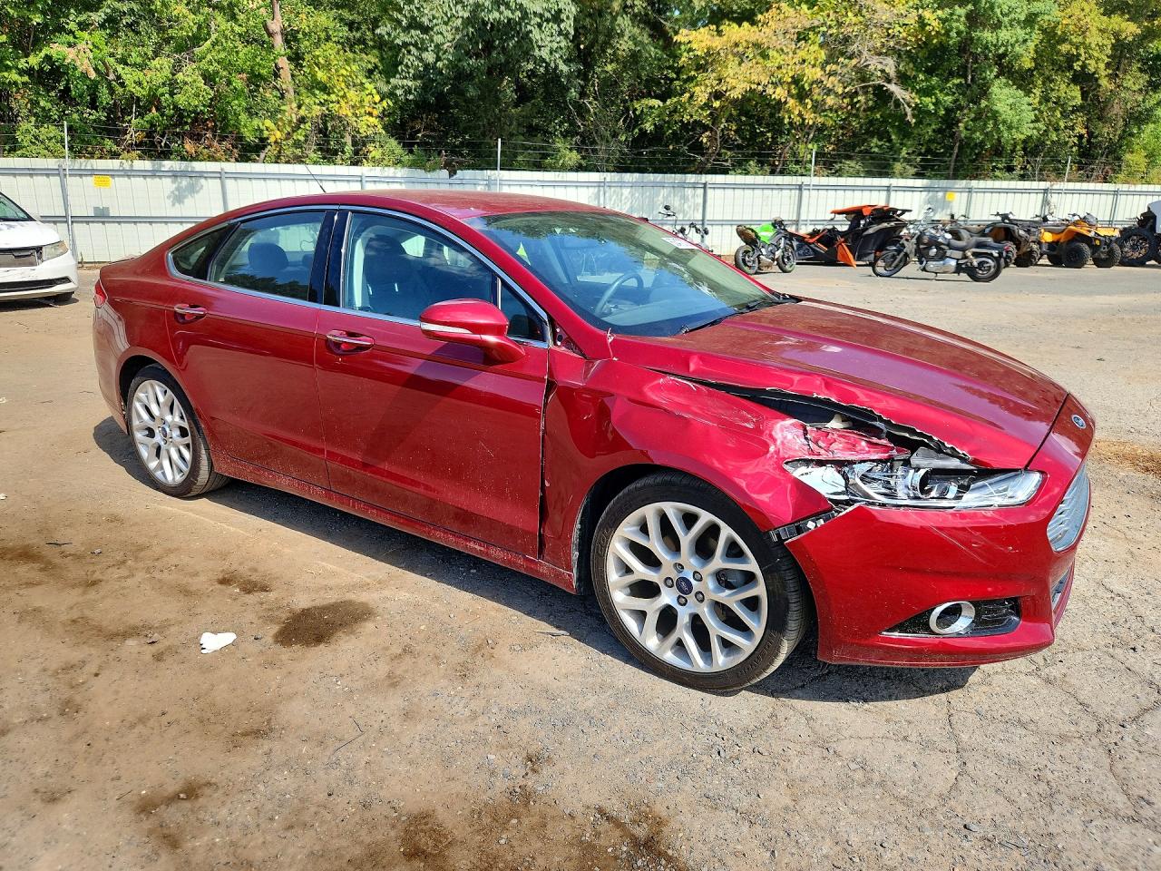 2014 Ford Fusion Titanium Red vin: 3FA6P0K98ER163056