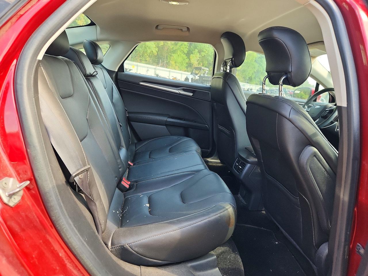 2014 Ford Fusion Titanium Red vin: 3FA6P0K98ER163056