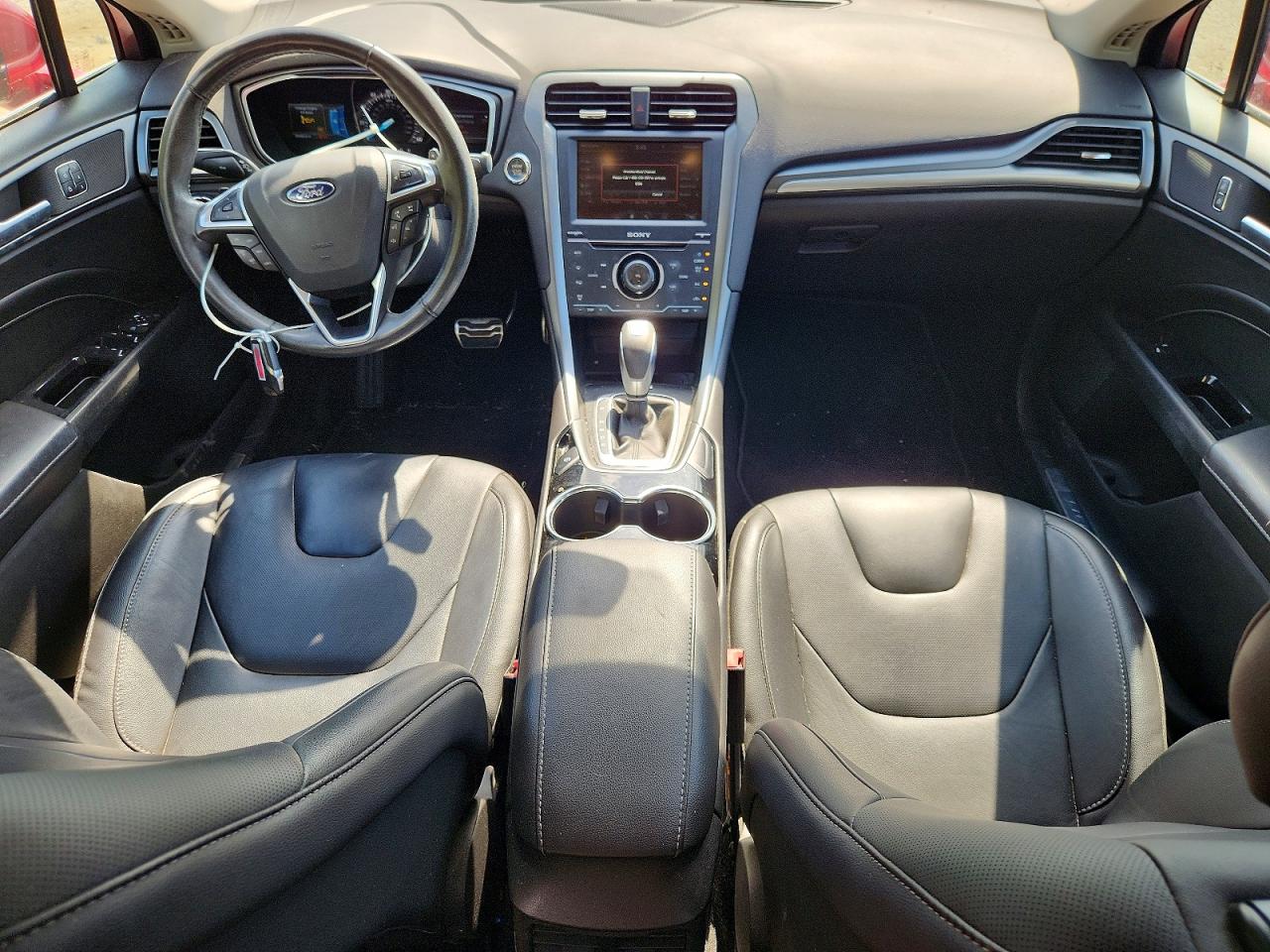 2014 Ford Fusion Titanium Red vin: 3FA6P0K98ER163056