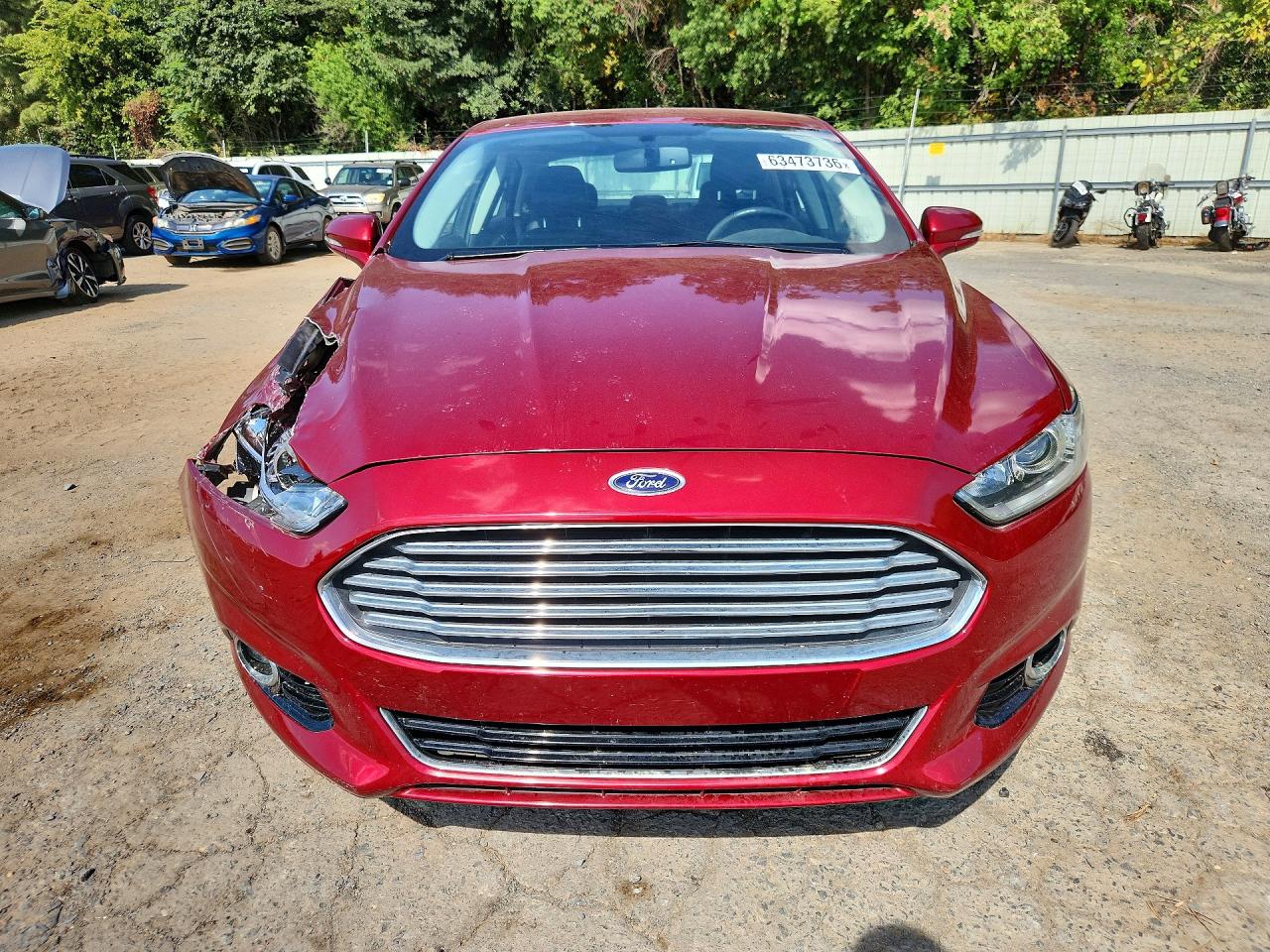 2014 Ford Fusion Titanium Red vin: 3FA6P0K98ER163056