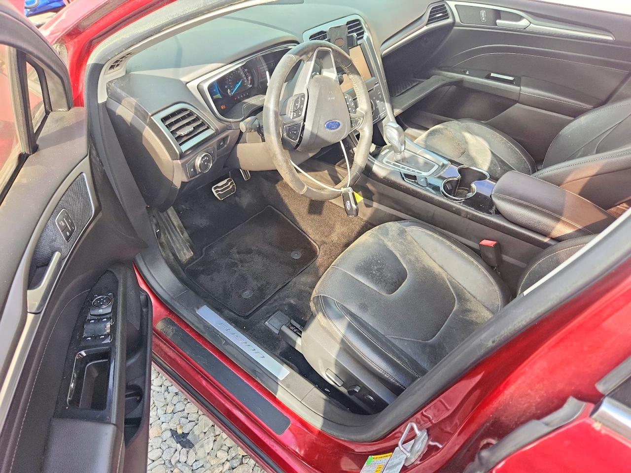 2014 Ford Fusion Titanium Red vin: 3FA6P0K98ER201580