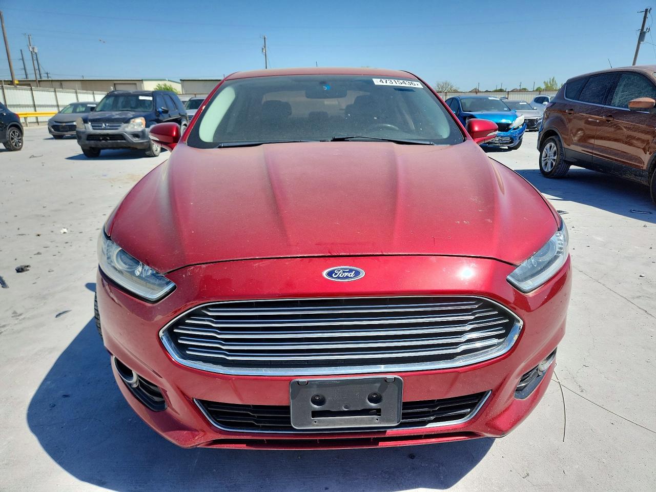 2014 Ford Fusion Titanium Red vin: 3FA6P0K98ER201580