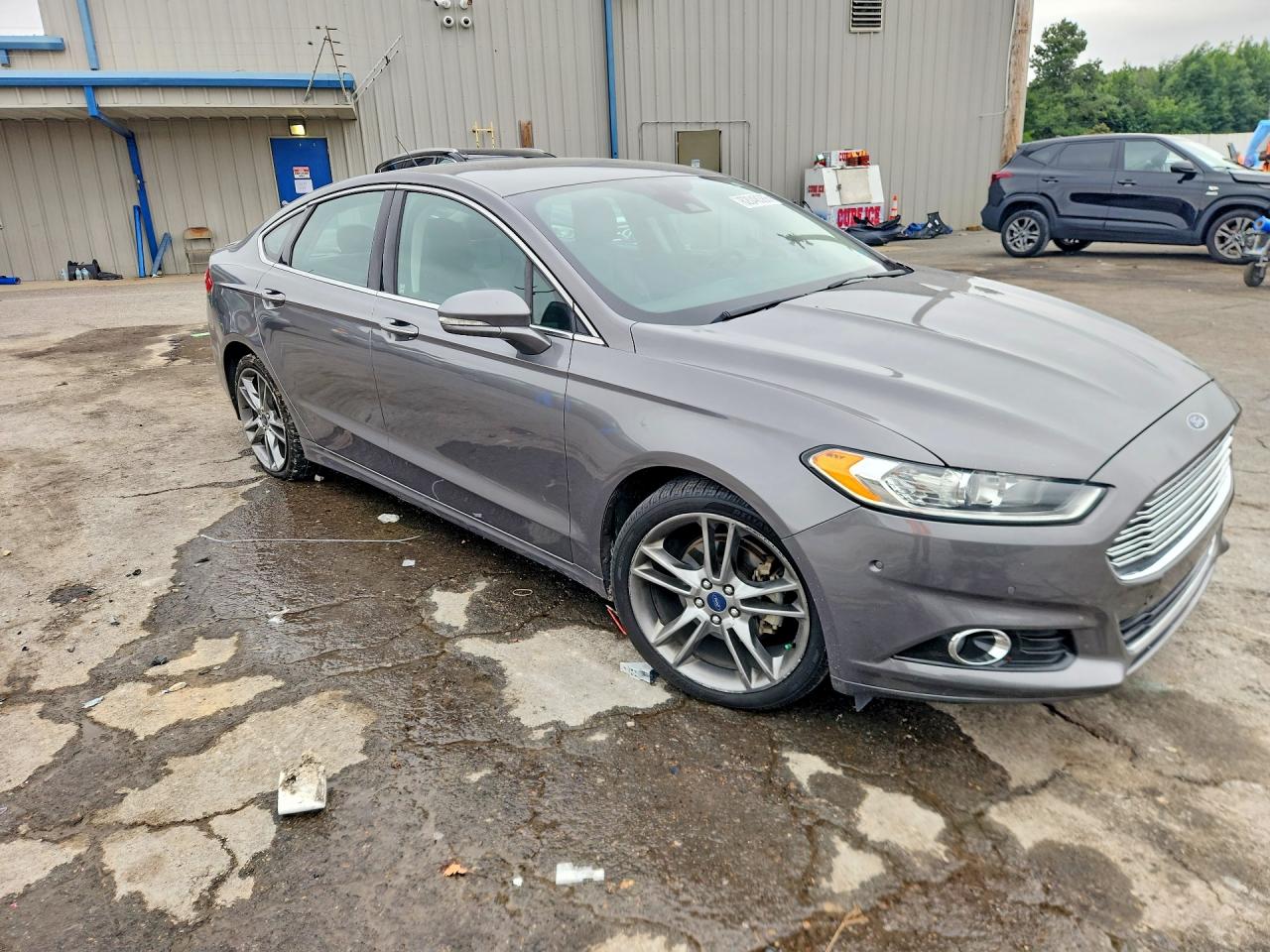 2014 Ford Fusion Titanium Gray vin: 3FA6P0K98ER251816