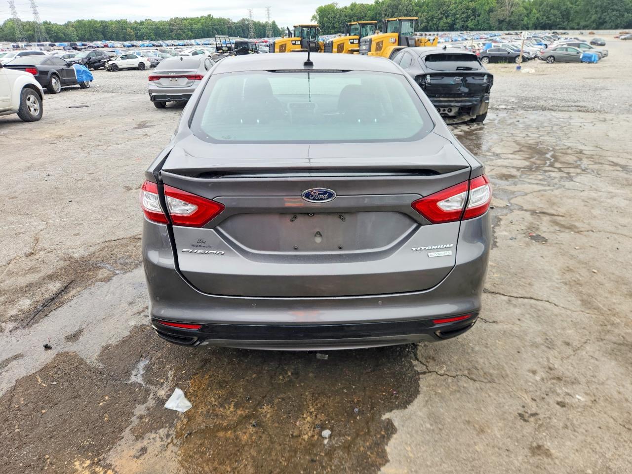 2014 Ford Fusion Titanium Gray vin: 3FA6P0K98ER251816