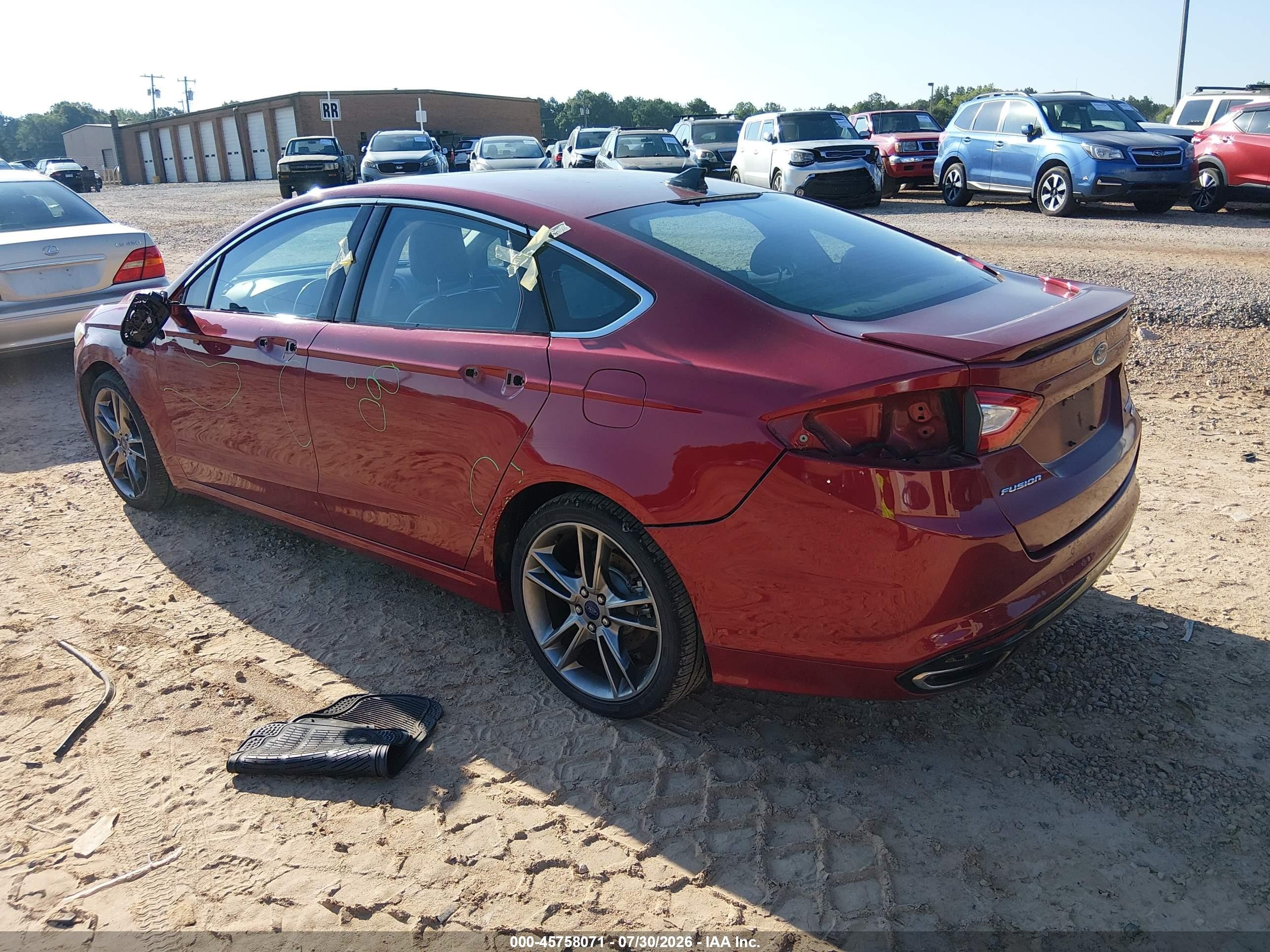 2015 Ford Fusion Titanium Красный vin: 3FA6P0K98FR139227