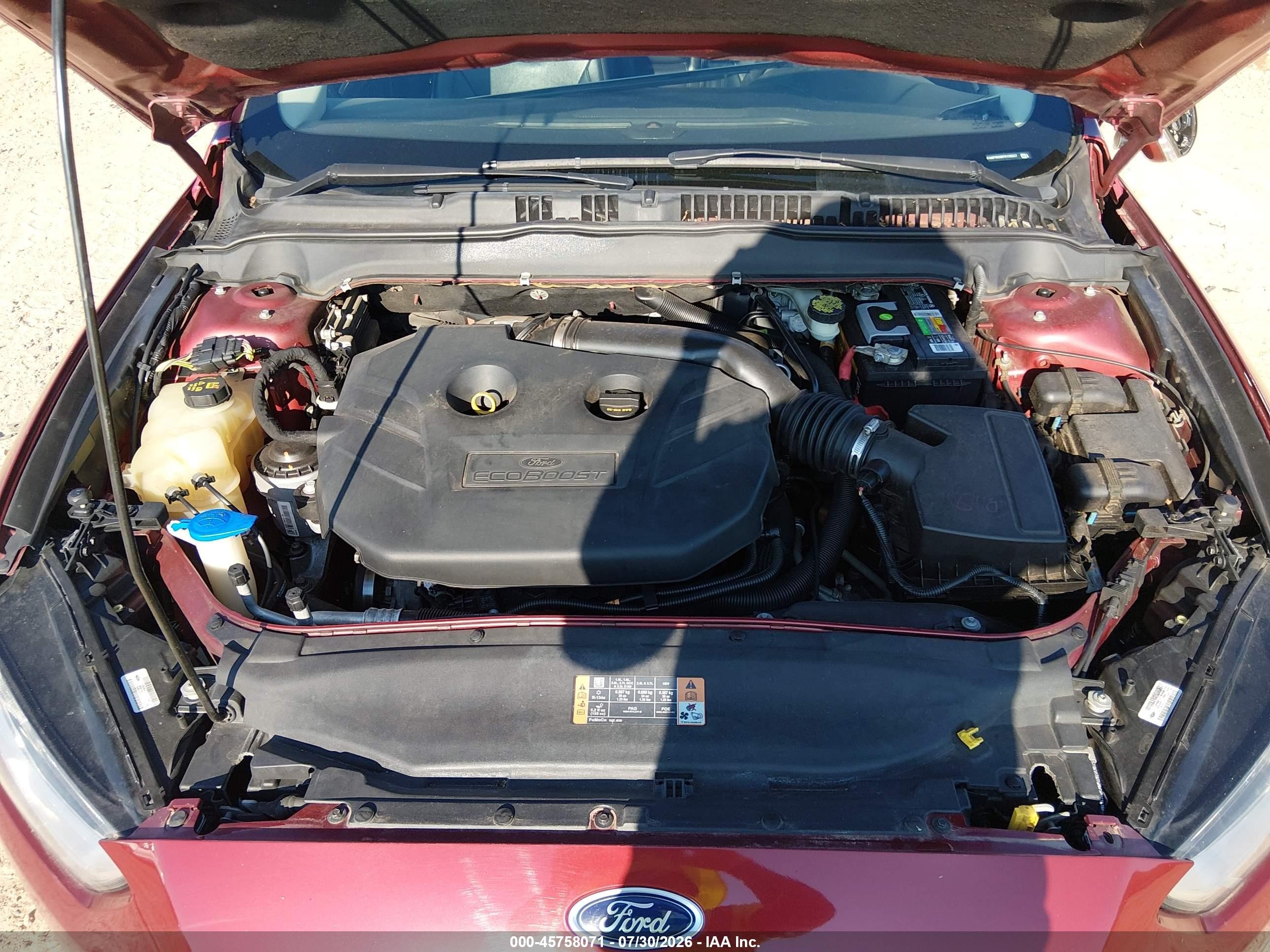 2015 Ford Fusion Titanium Красный vin: 3FA6P0K98FR139227