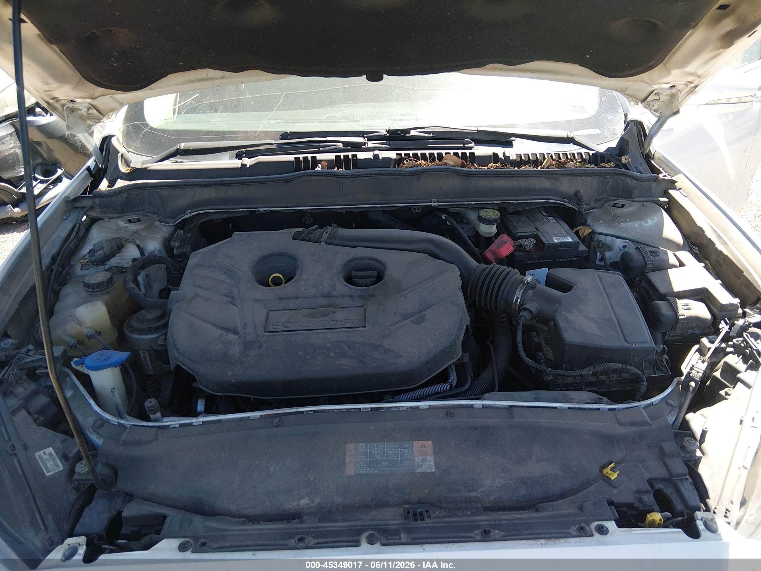 2015 Ford Fusion Titanium White vin: 3FA6P0K98FR268147