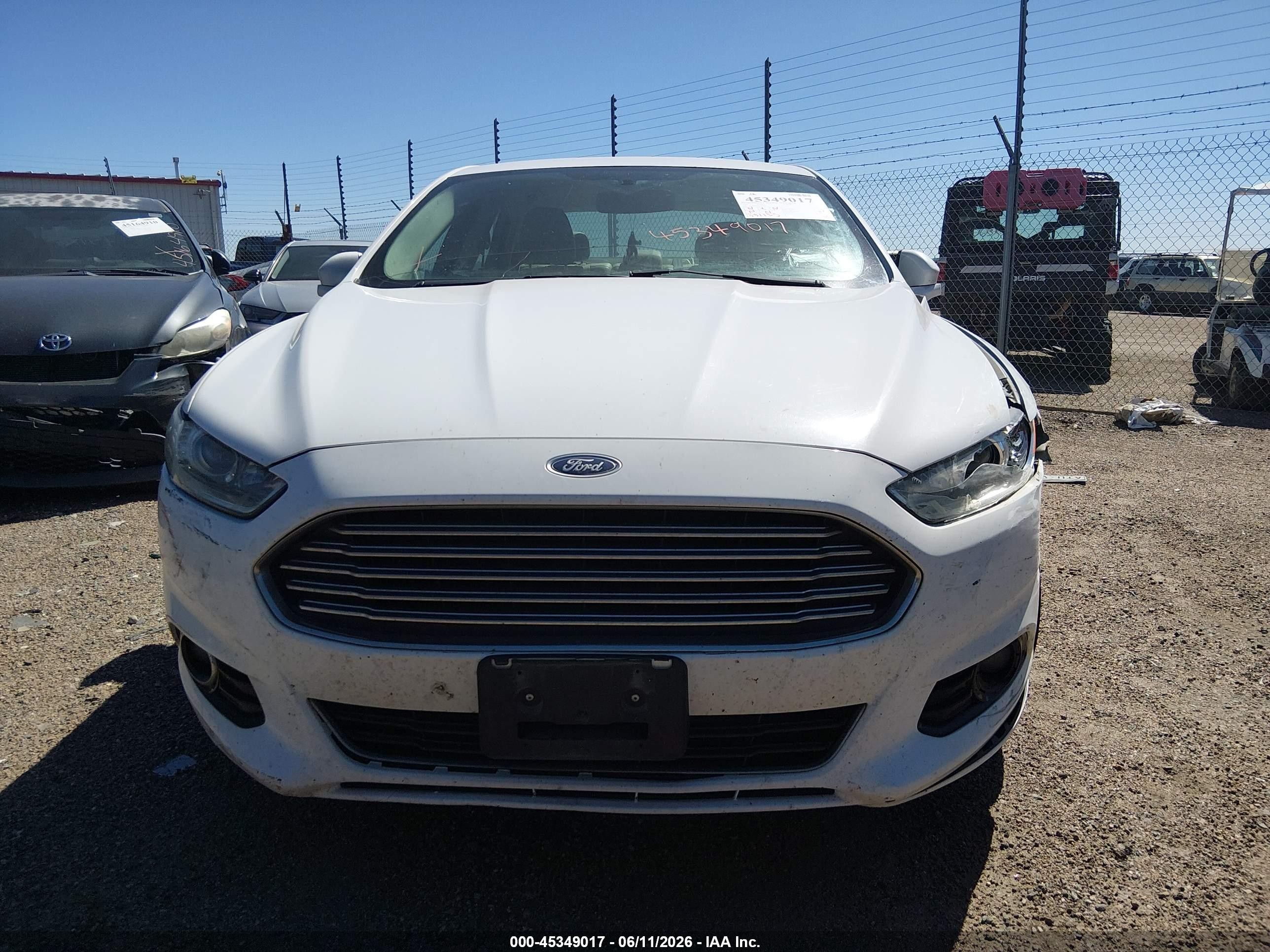 2015 Ford Fusion Titanium White vin: 3FA6P0K98FR268147