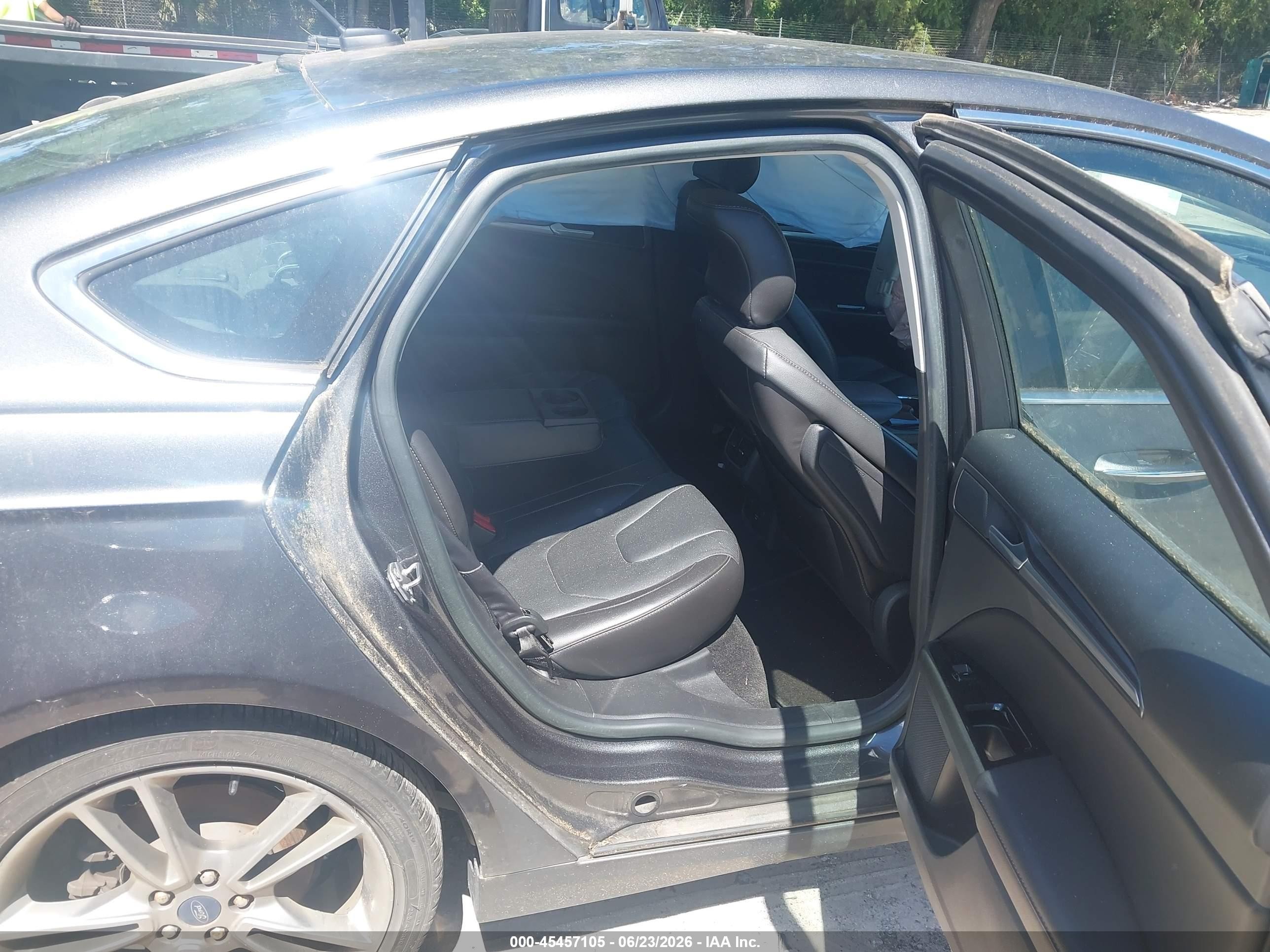 2015 Ford Fusion Titanium Gray vin: 3FA6P0K98FR274062