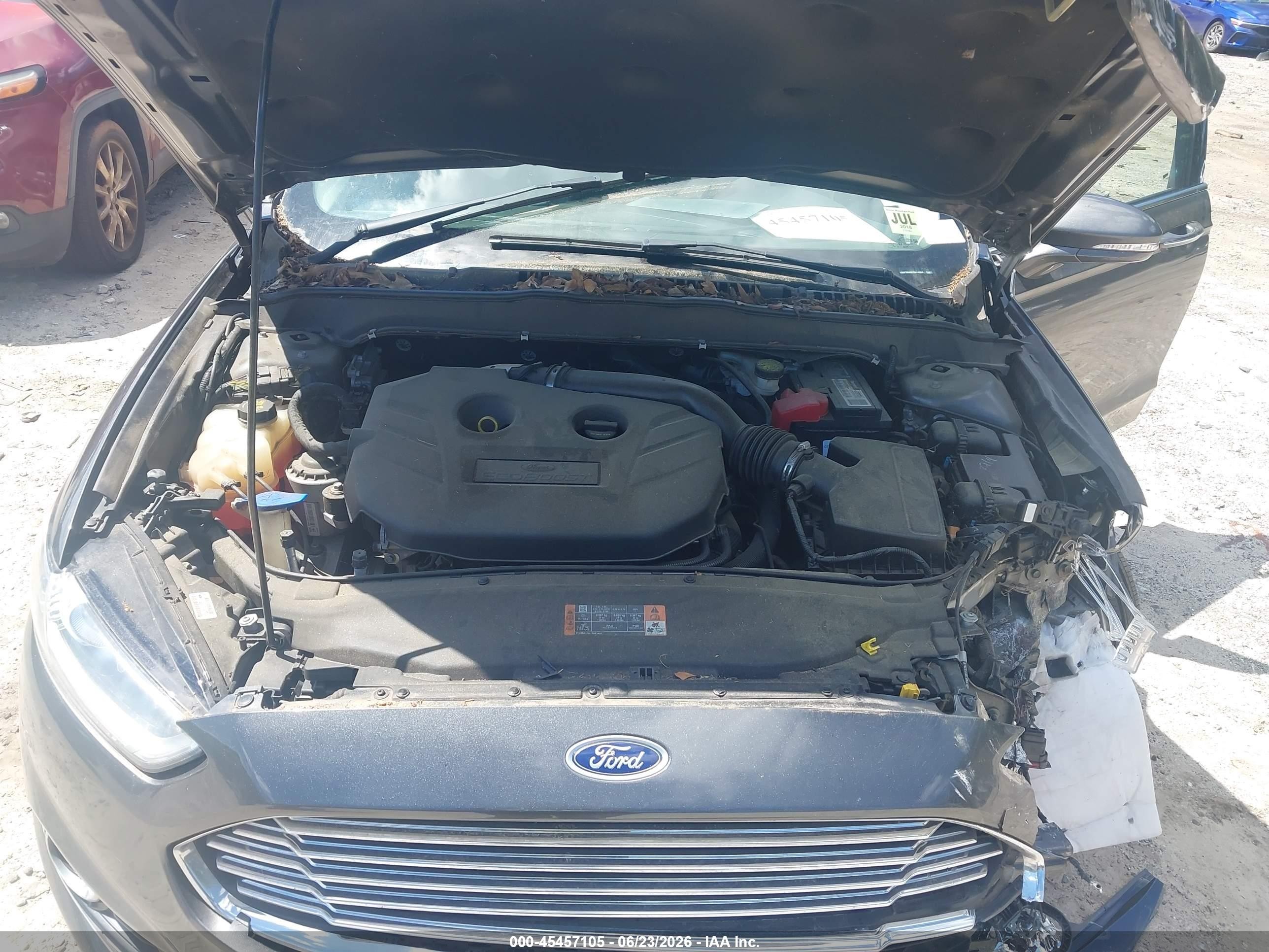 2015 Ford Fusion Titanium Gray vin: 3FA6P0K98FR274062