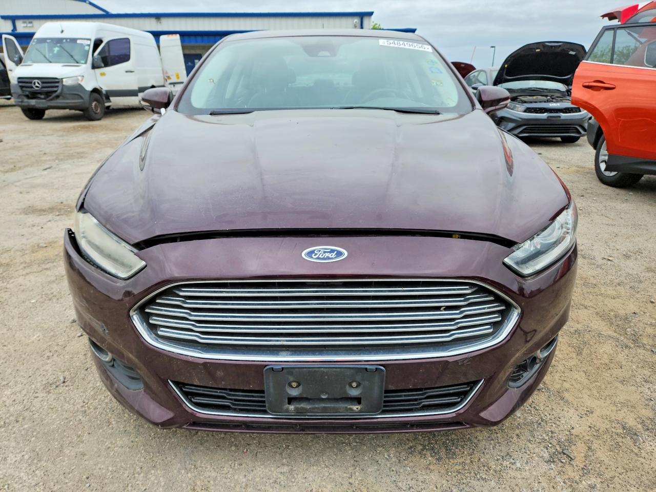 2013 Ford Fusion Titanium Burgundy vin: 3FA6P0K99DR101809