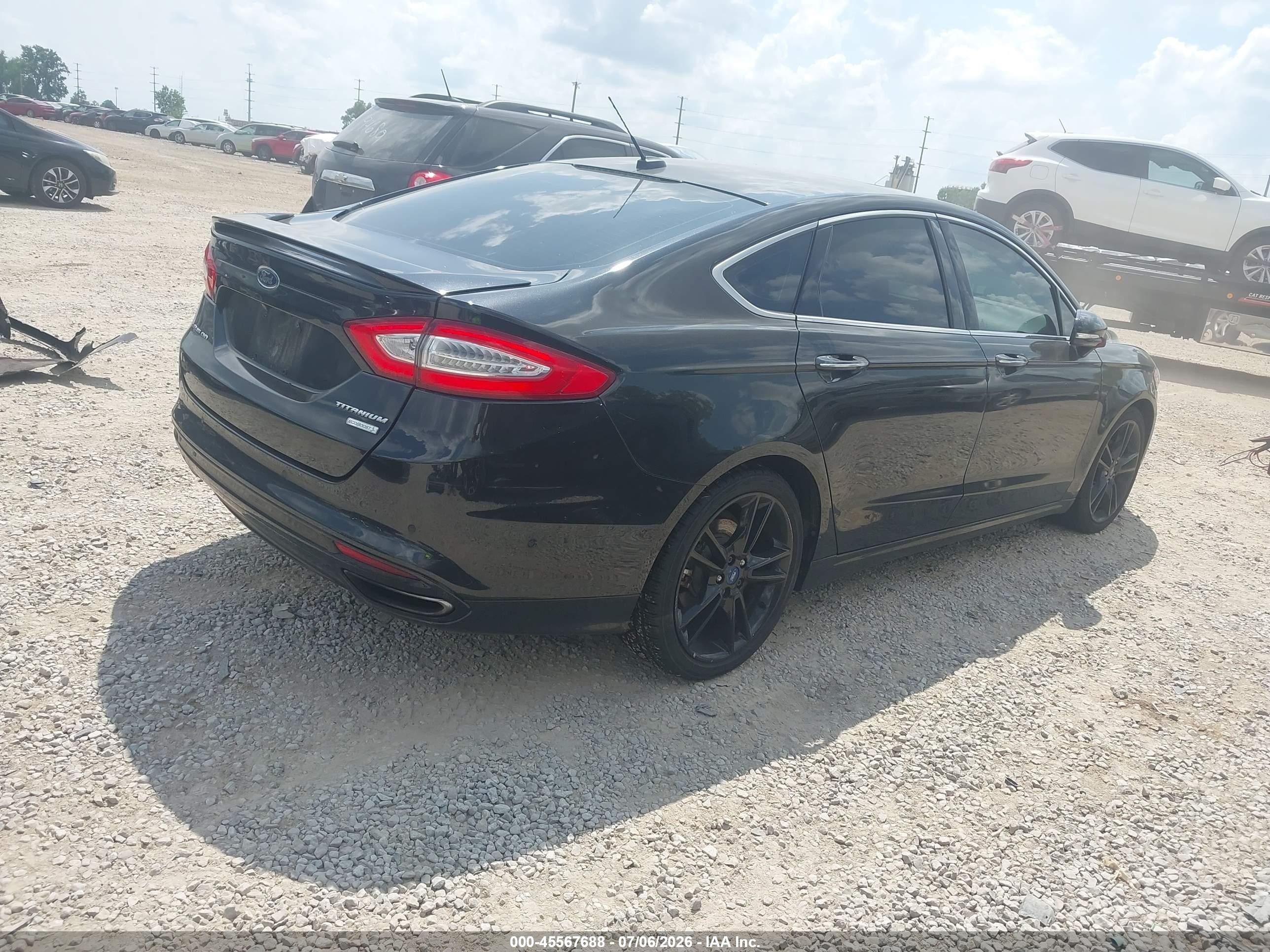 2013 Ford Fusion Titanium Black vin: 3FA6P0K99DR132221