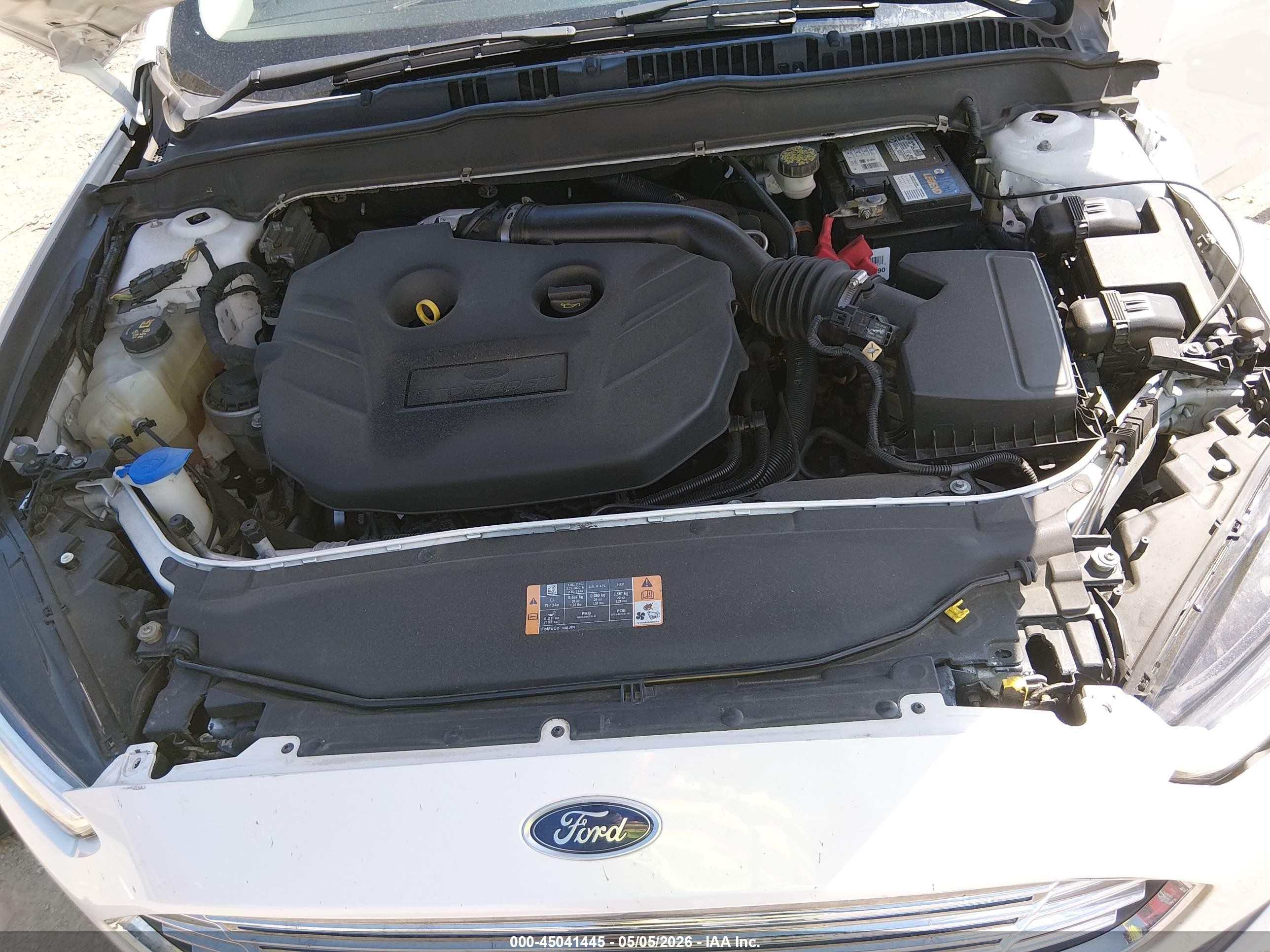 2013 Ford Fusion Titanium White vin: 3FA6P0K99DR176350