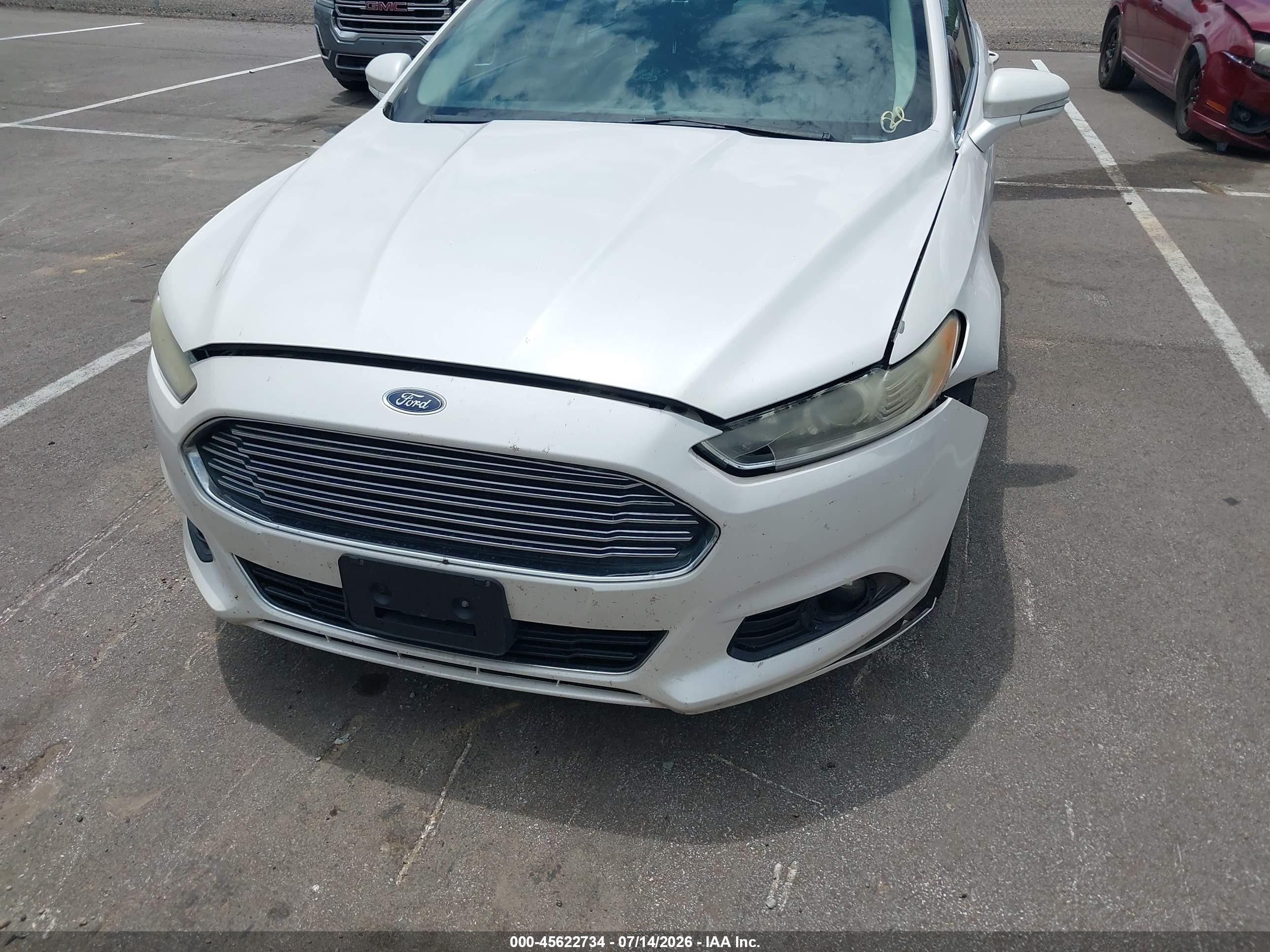 2013 Ford Fusion Titanium White vin: 3FA6P0K99DR252195