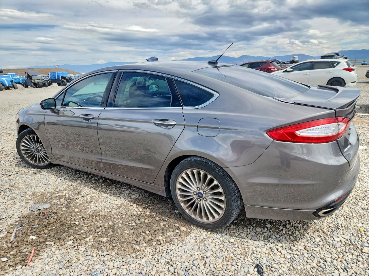 2013 Ford Fusion Titanium Silver vin: 3FA6P0K99DR306577