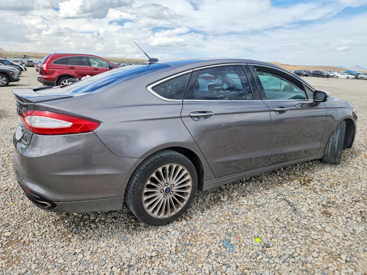 2013 Ford Fusion Titanium Silver vin: 3FA6P0K99DR306577