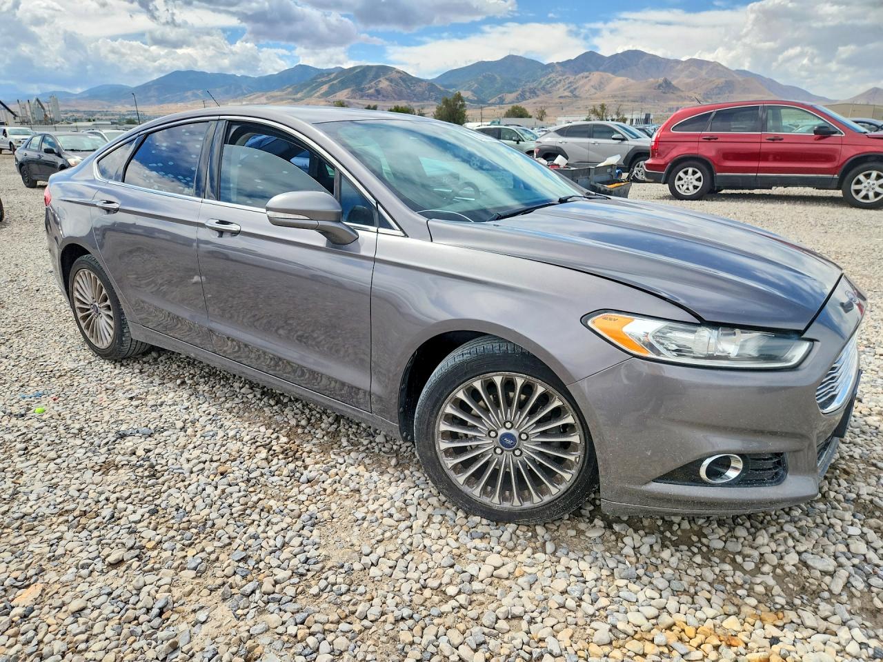 2013 Ford Fusion Titanium Silver vin: 3FA6P0K99DR306577