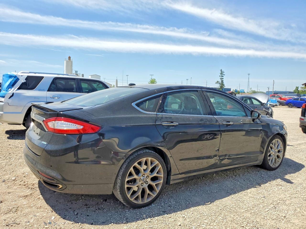 2013 Ford Fusion Titanium Black vin: 3FA6P0K99DR322651