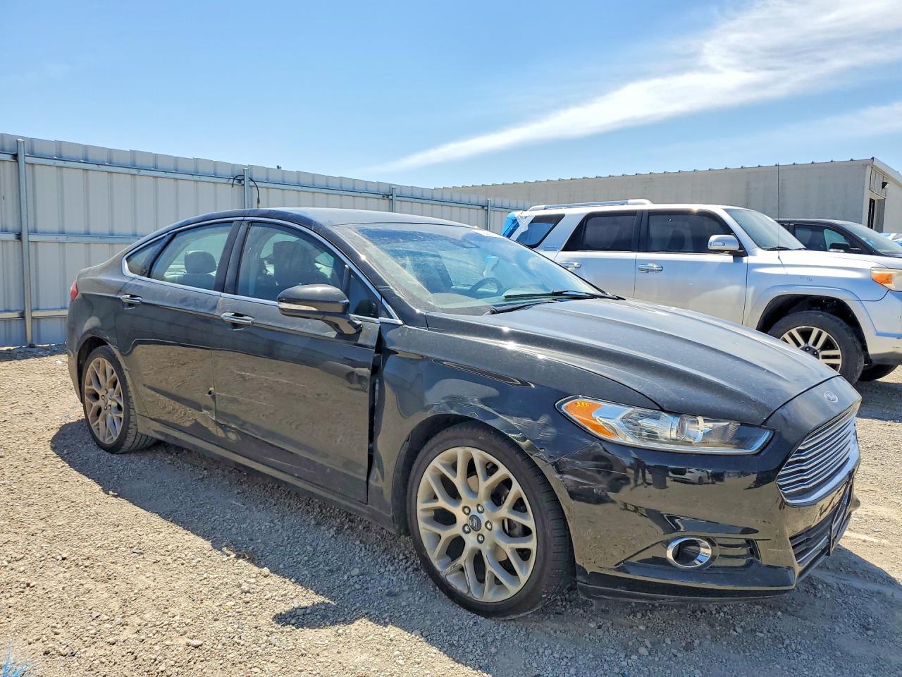 2013 Ford Fusion Titanium Black vin: 3FA6P0K99DR322651