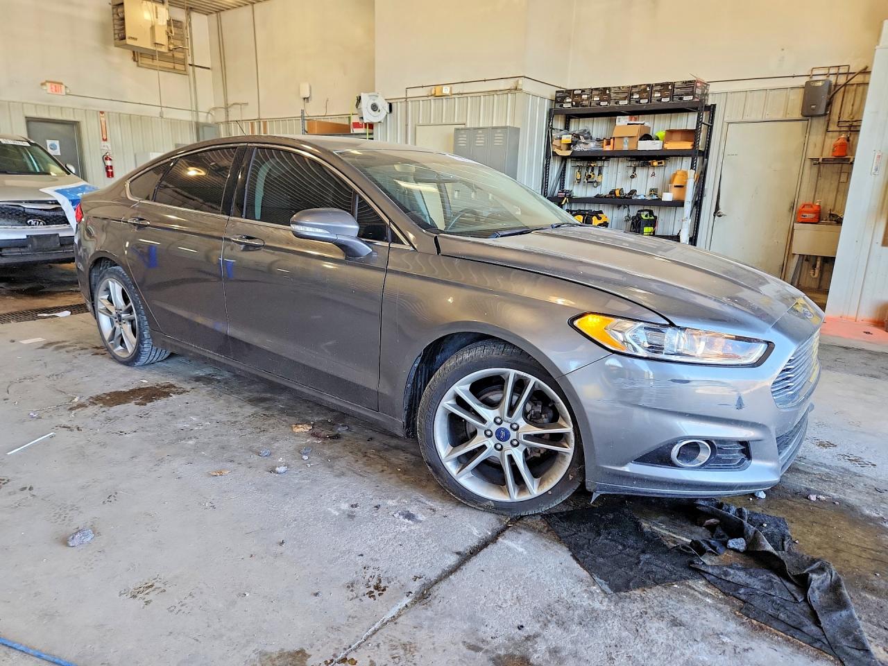 2013 Ford Fusion Titanium Gray vin: 3FA6P0K99DR377052