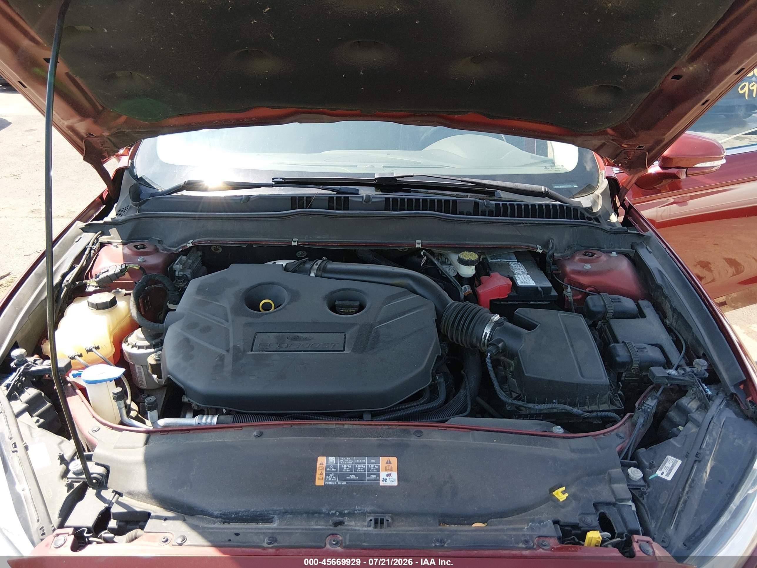 2014 Ford Fusion Titanium Оранжевый vin: 3FA6P0K99ER131538
