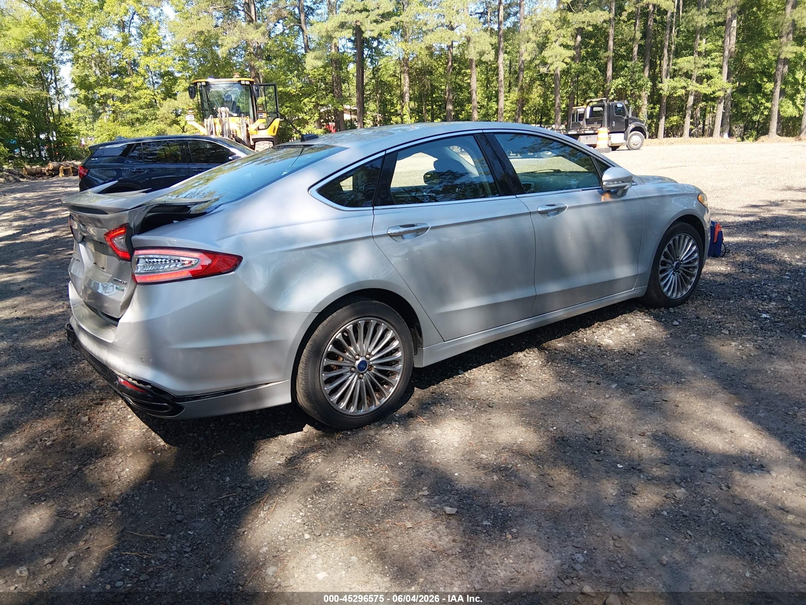 2014 Ford Fusion Titanium Silver vin: 3FA6P0K99ER168024