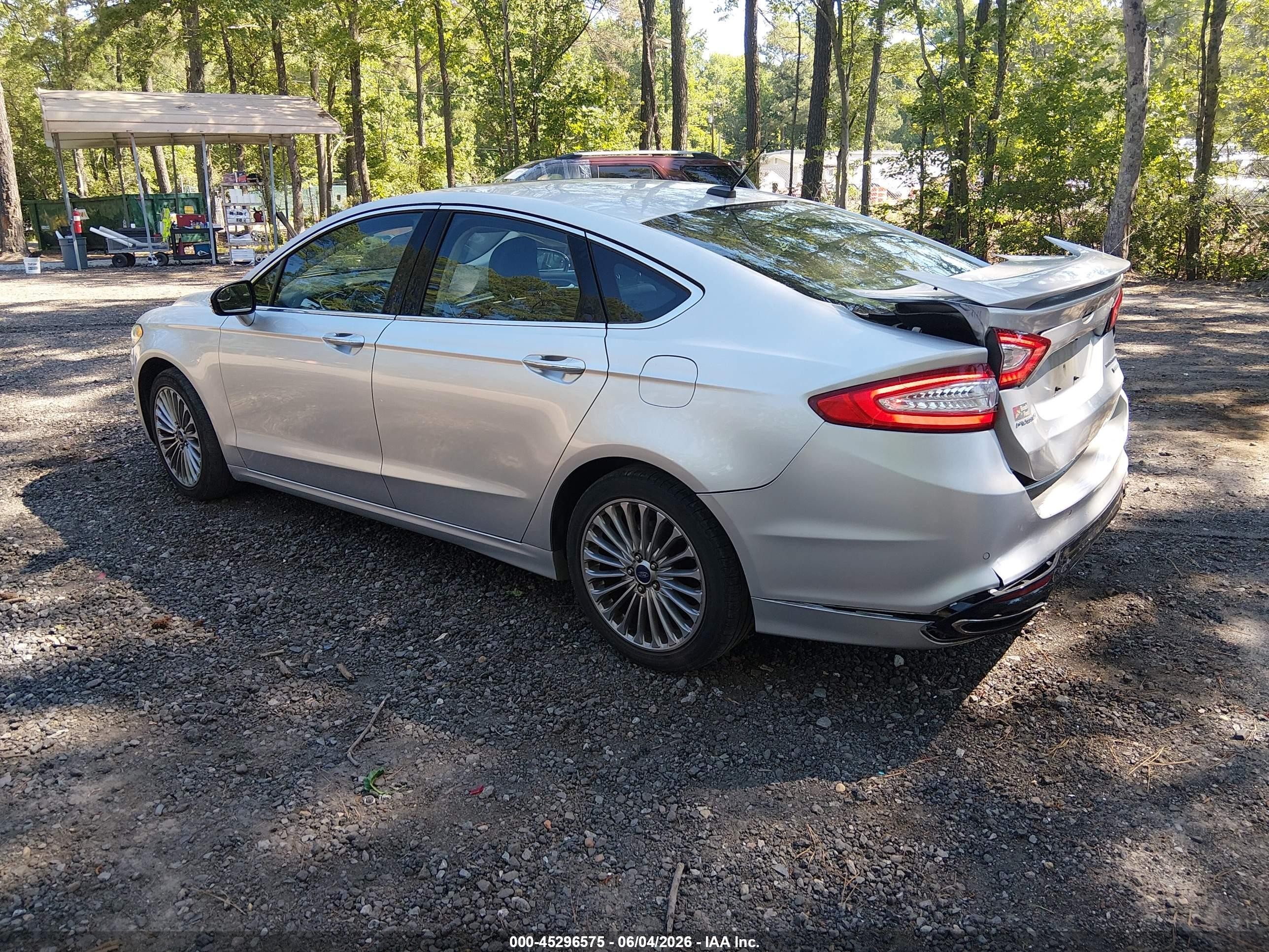 2014 Ford Fusion Titanium Silver vin: 3FA6P0K99ER168024