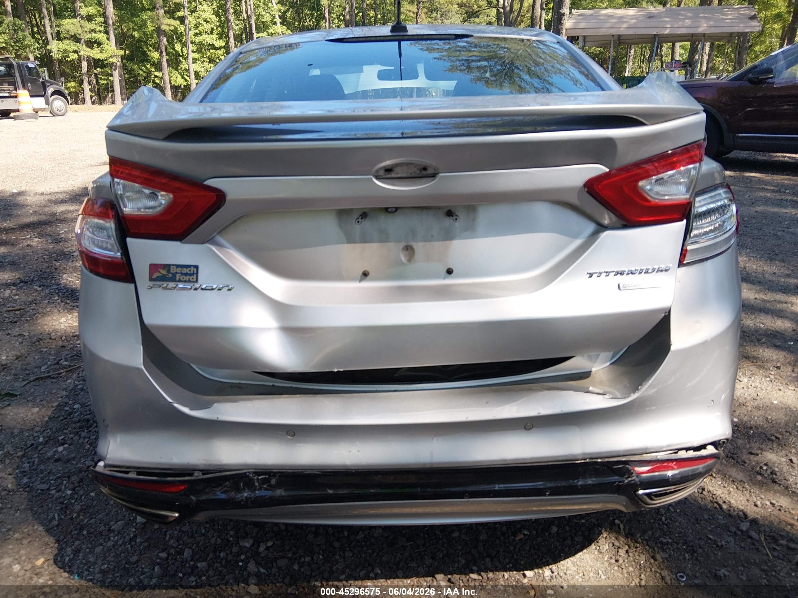 2014 Ford Fusion Titanium Silver vin: 3FA6P0K99ER168024