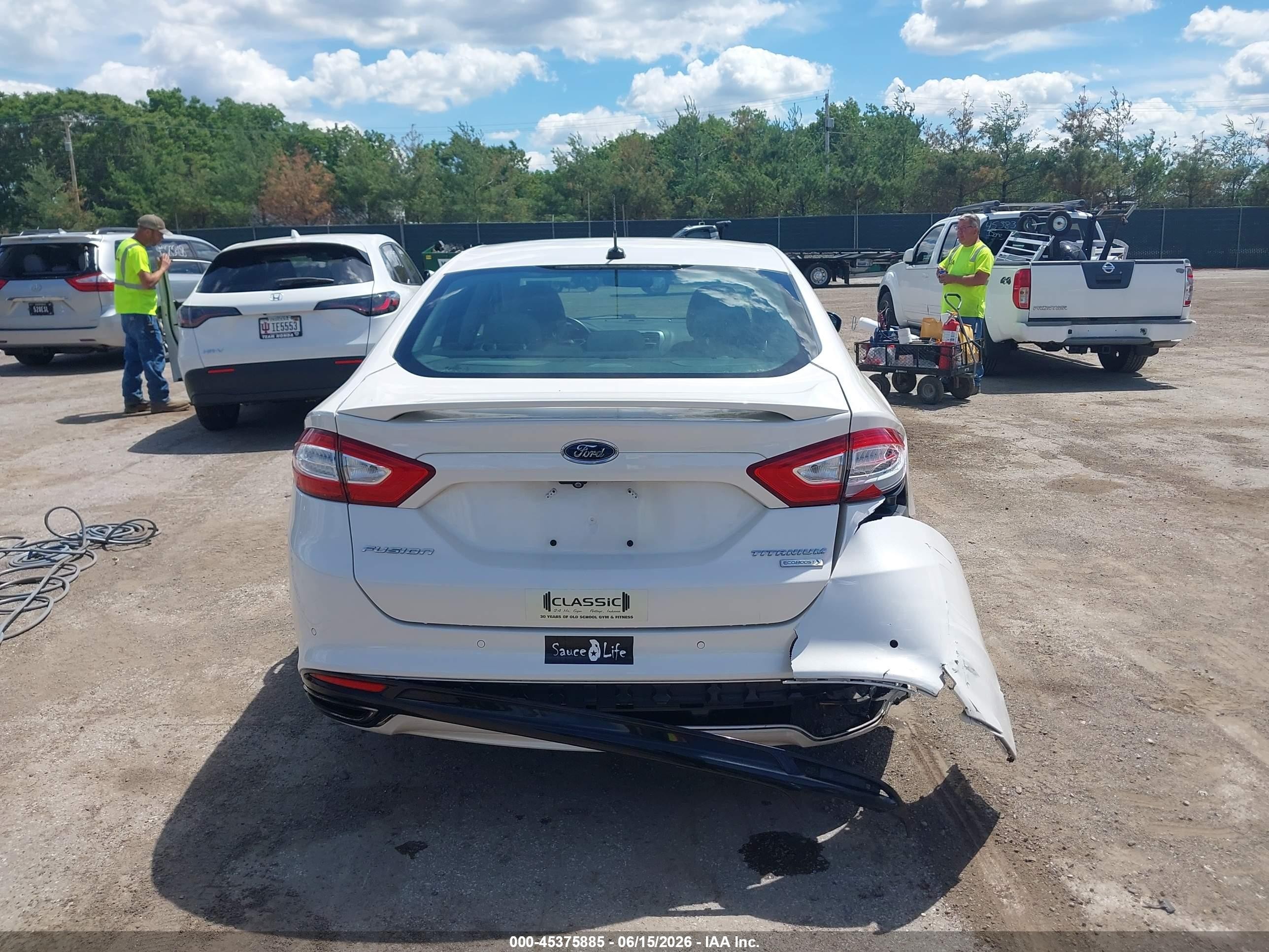 2014 Ford Fusion Titanium Белый vin: 3FA6P0K99ER212684