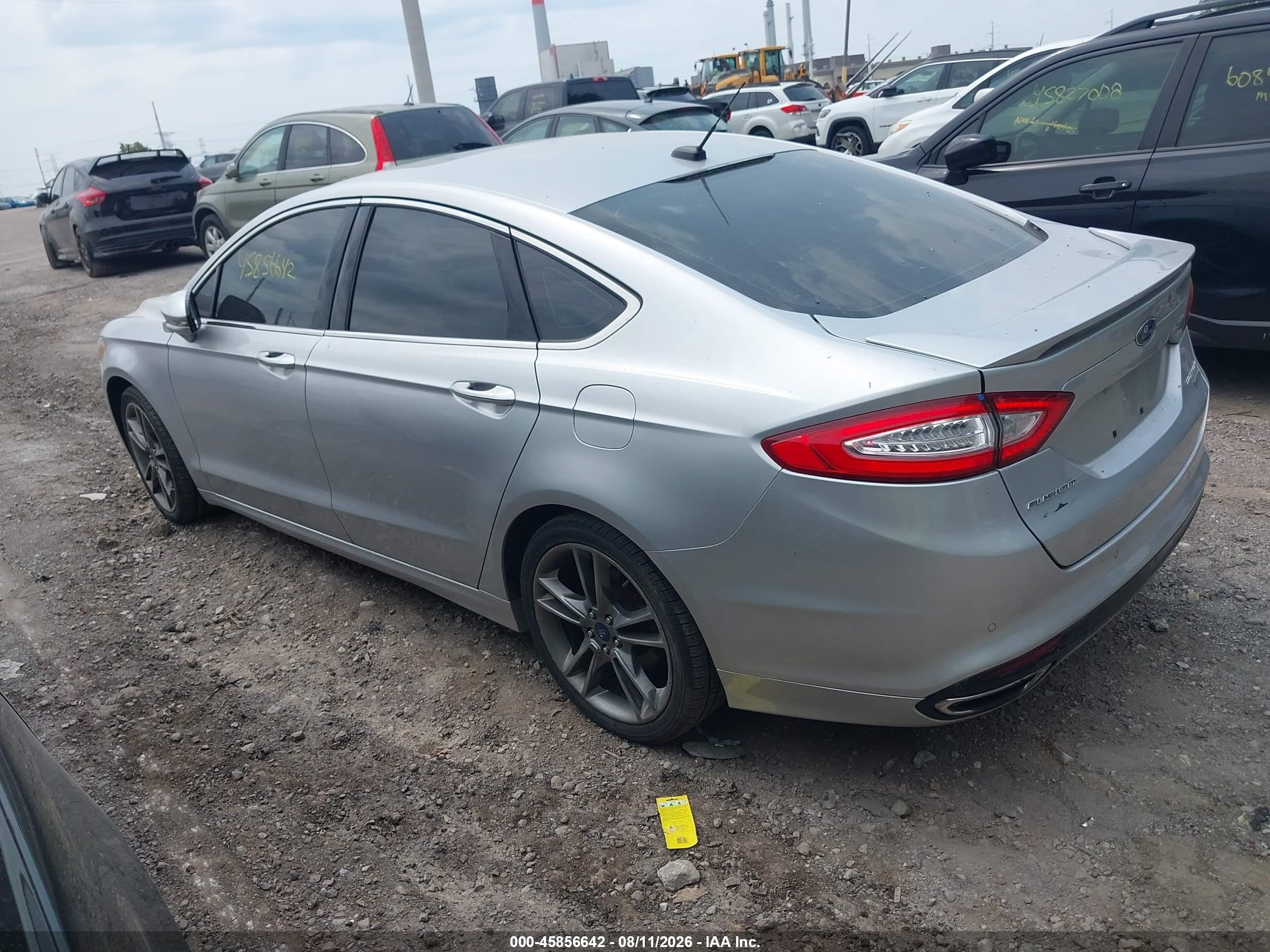 2014 Ford Fusion Titanium Silver vin: 3FA6P0K99ER239500