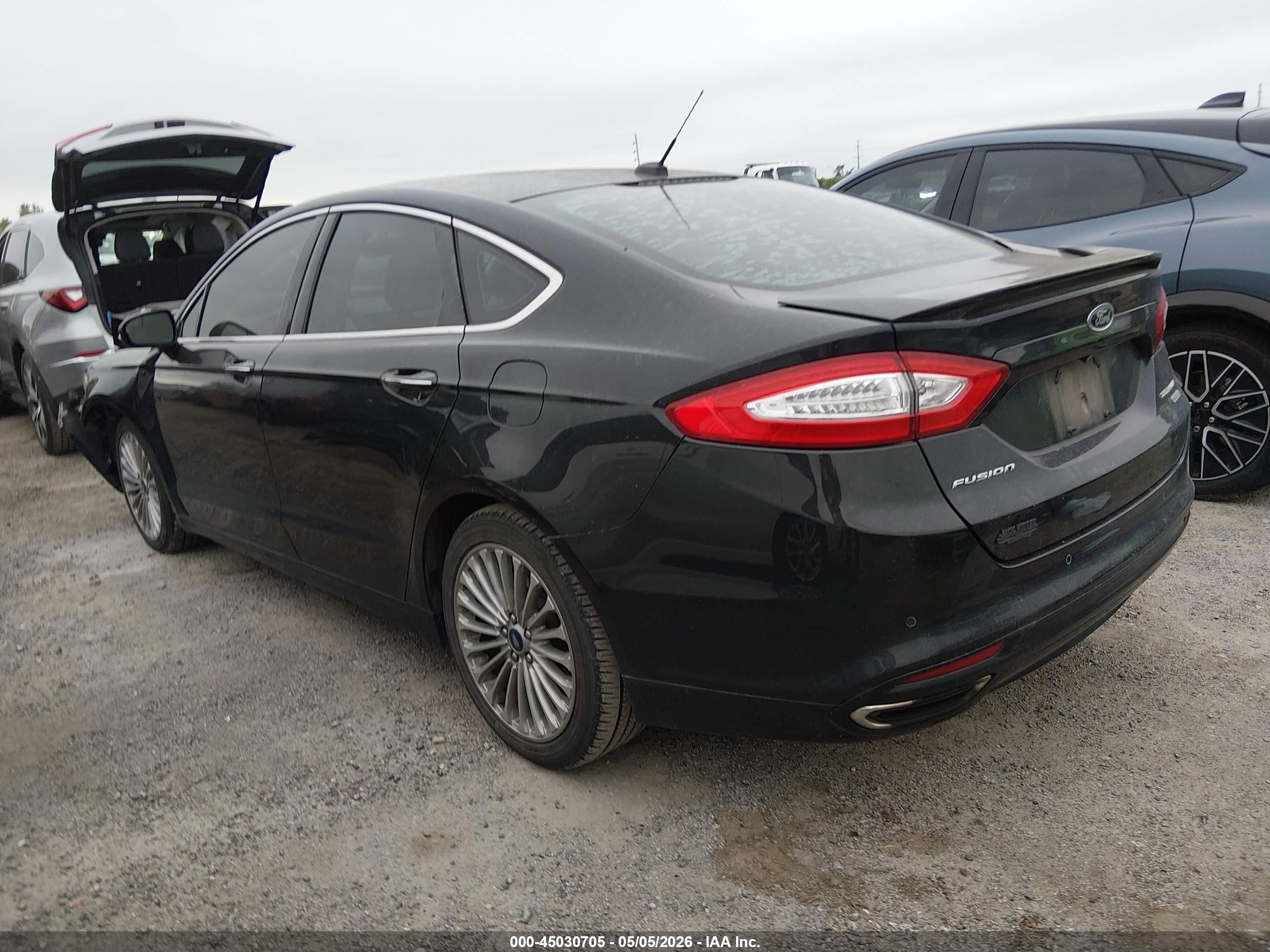 2014 Ford Fusion Titanium Black vin: 3FA6P0K99ER244647
