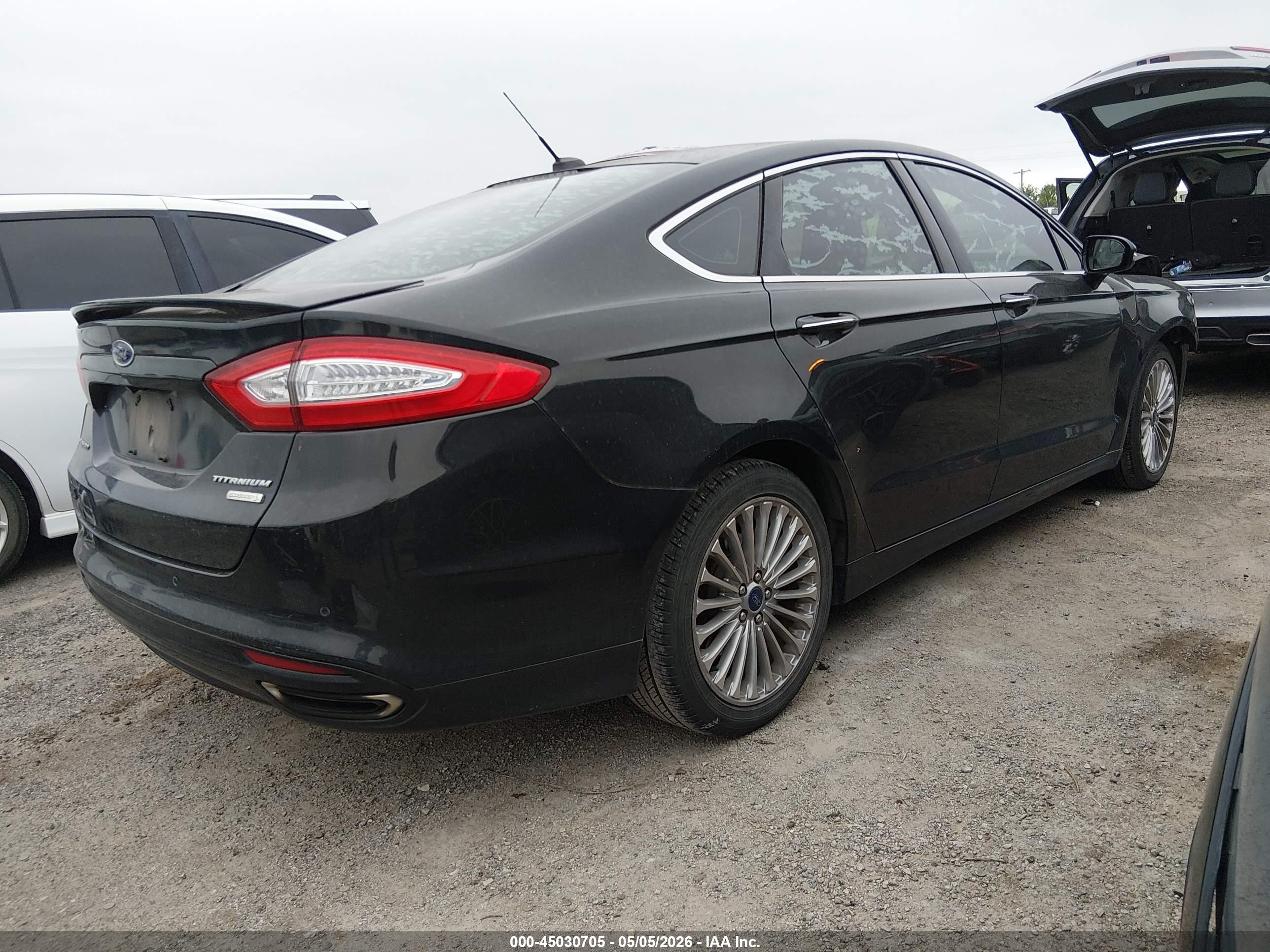 2014 Ford Fusion Titanium Black vin: 3FA6P0K99ER244647