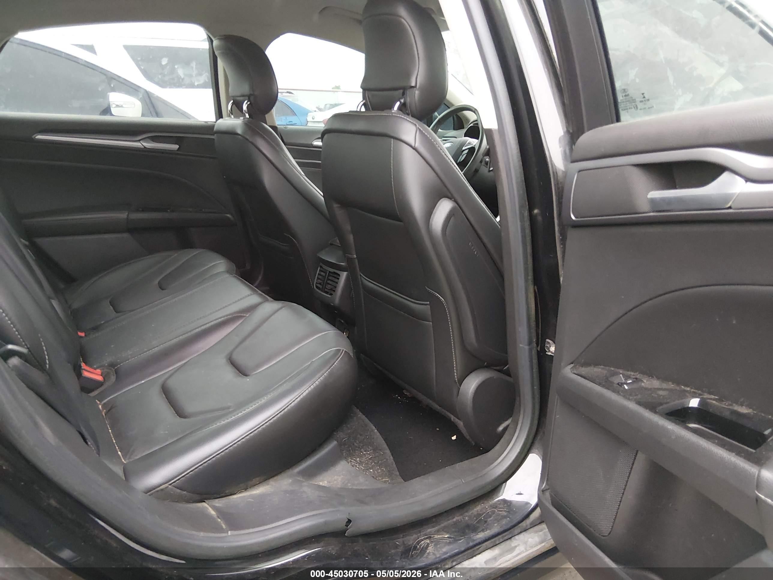 2014 Ford Fusion Titanium Black vin: 3FA6P0K99ER244647