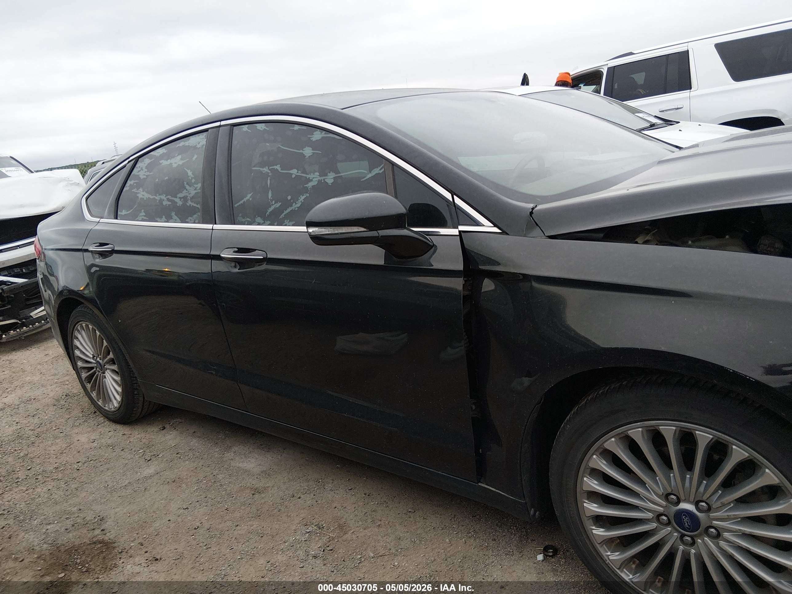 2014 Ford Fusion Titanium Black vin: 3FA6P0K99ER244647