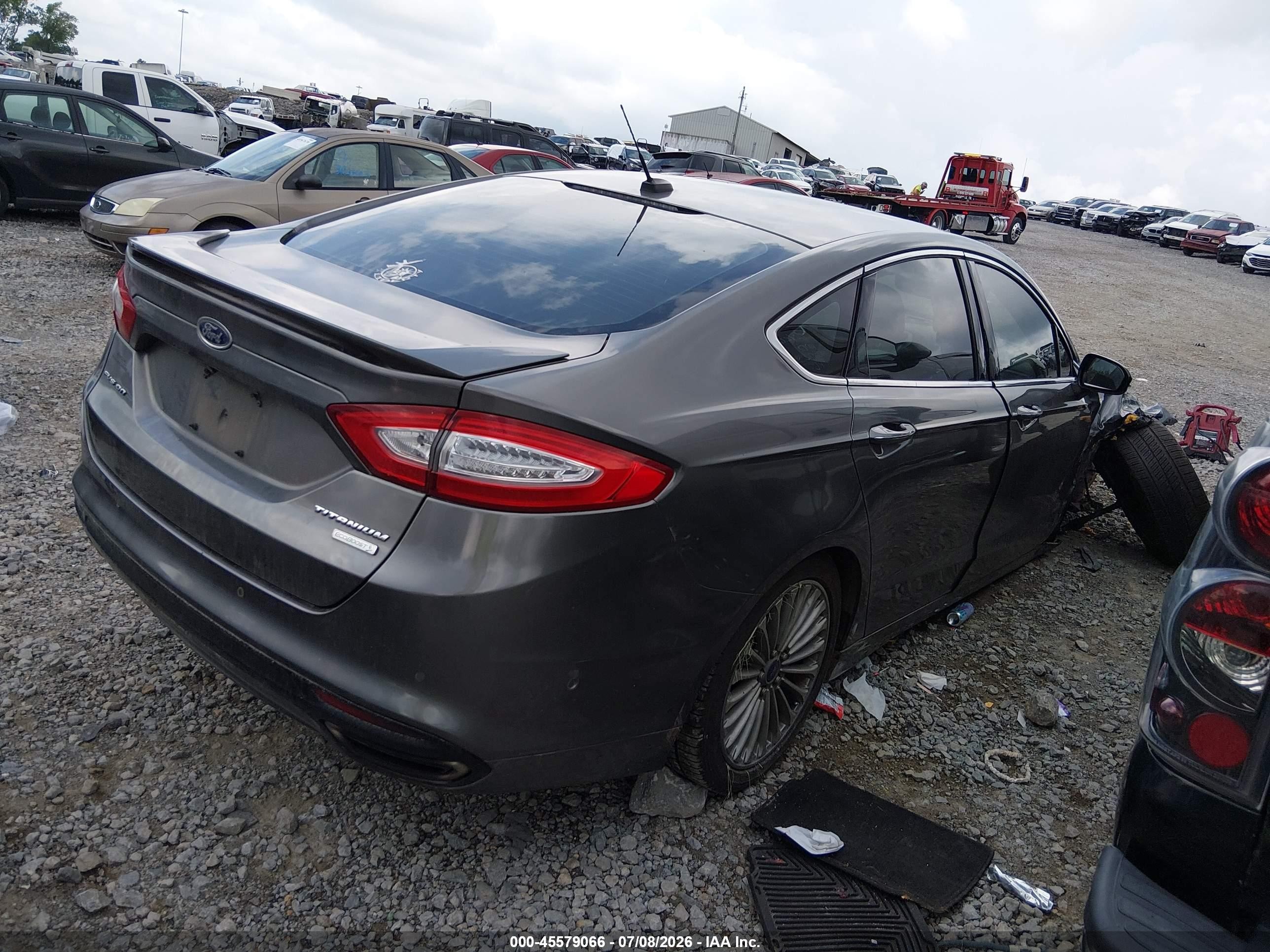2014 Ford Fusion Titanium Gray vin: 3FA6P0K99ER265322
