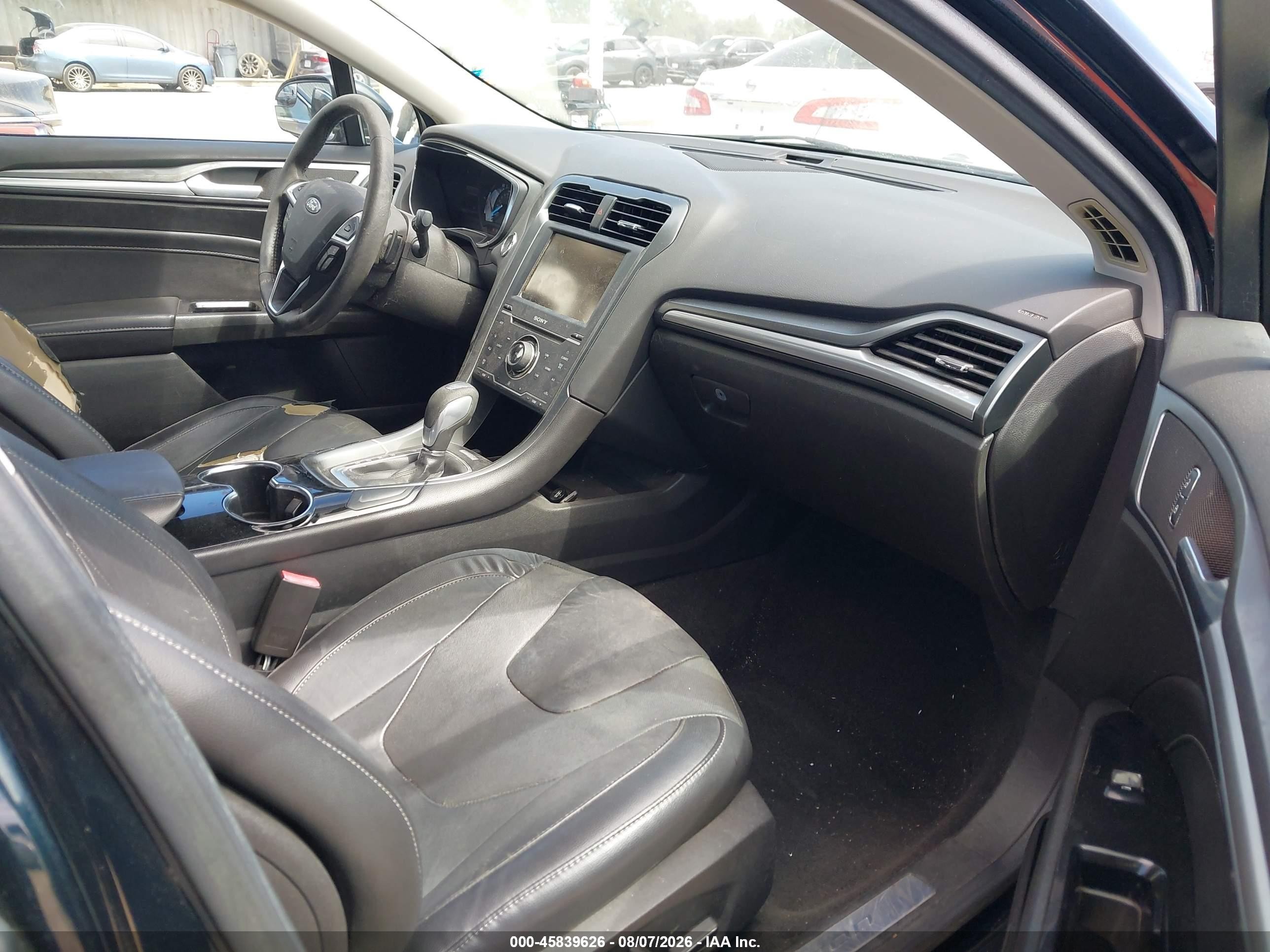 2014 Ford Fusion Titanium Black vin: 3FA6P0K99ER271010