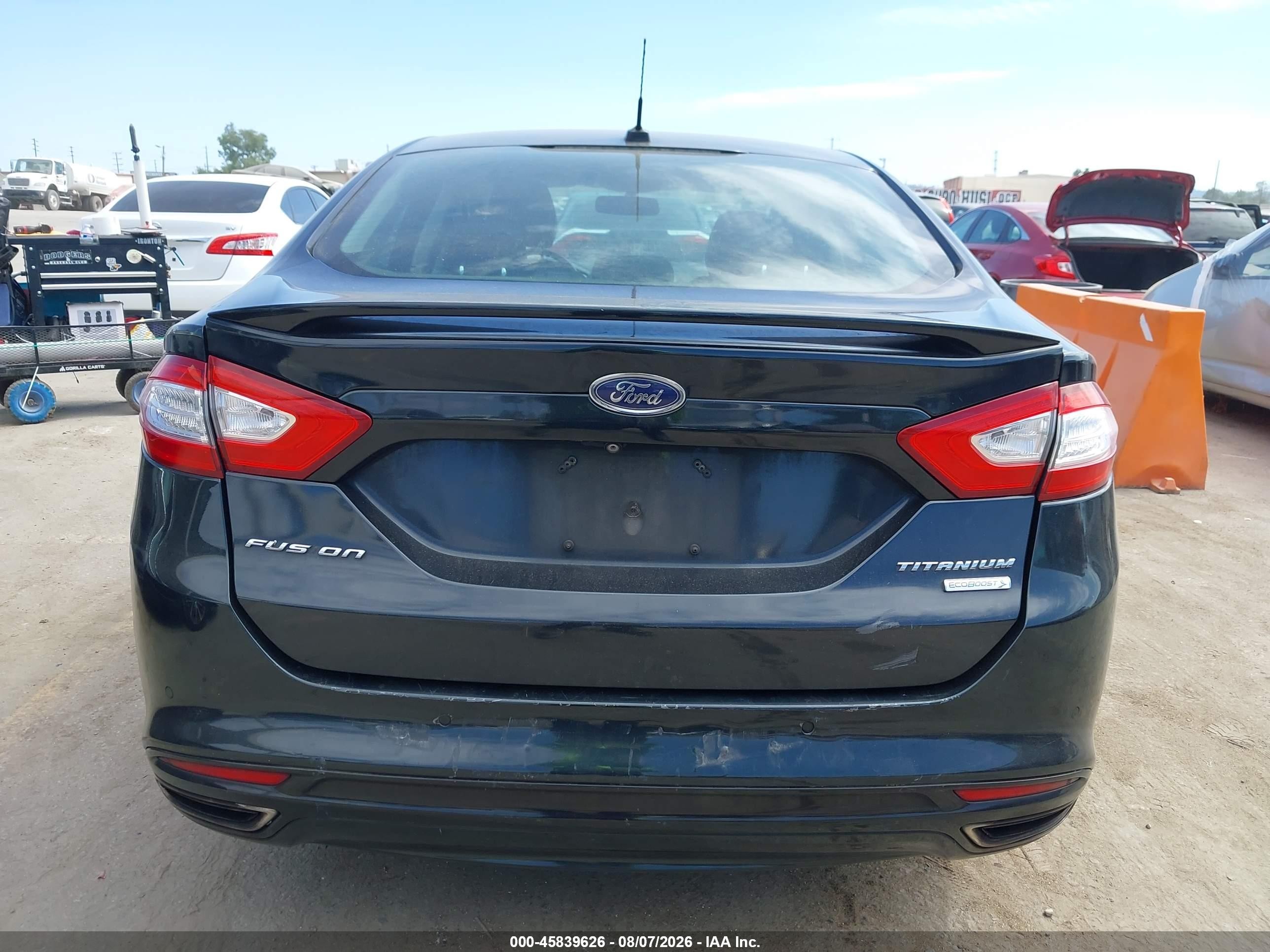 2014 Ford Fusion Titanium Black vin: 3FA6P0K99ER271010