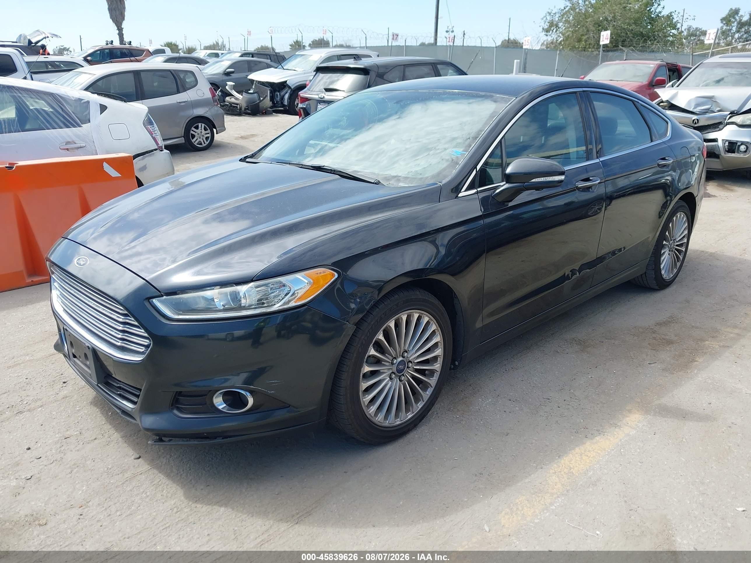 2014 Ford Fusion Titanium Black vin: 3FA6P0K99ER271010