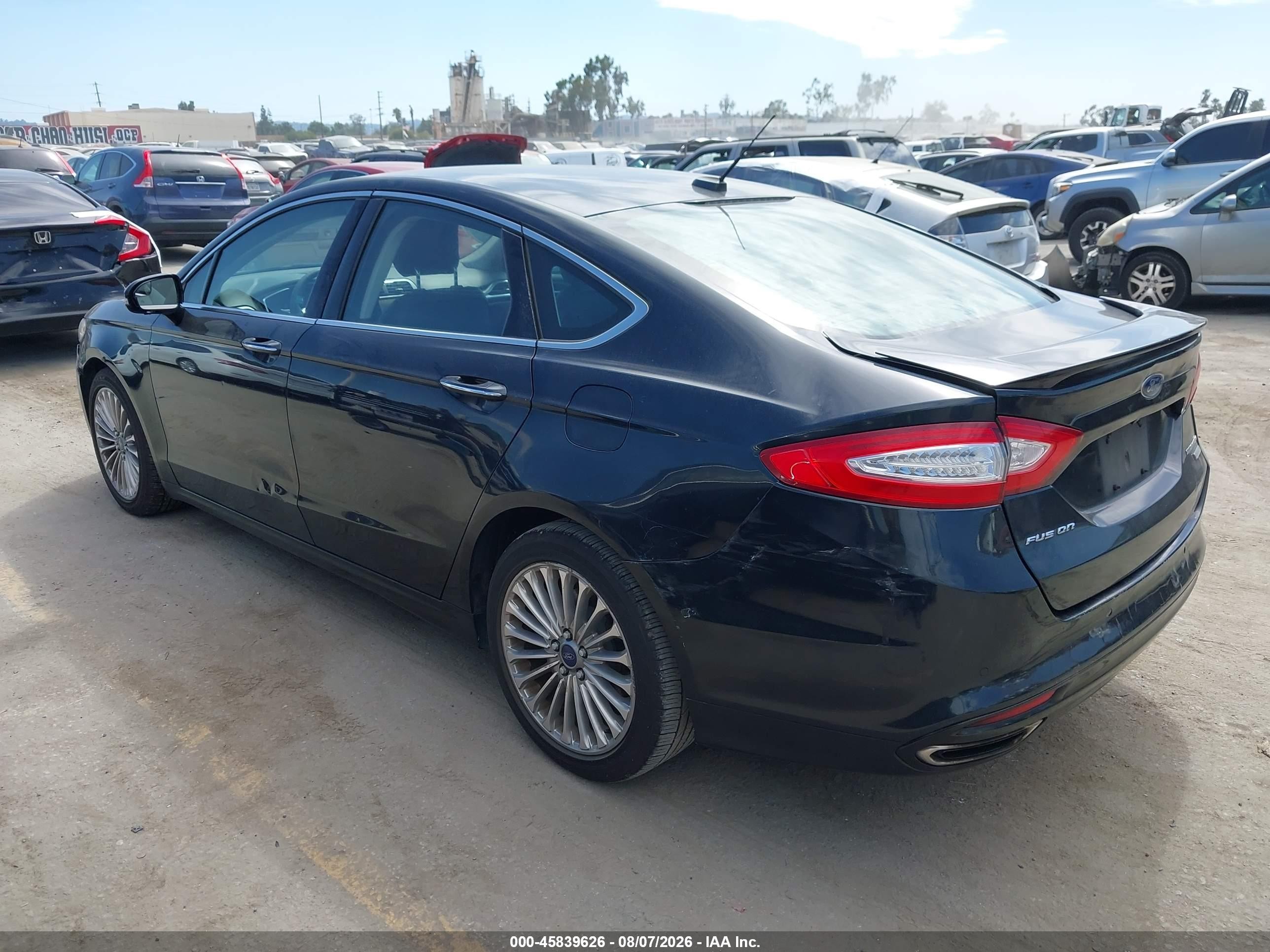 2014 Ford Fusion Titanium Black vin: 3FA6P0K99ER271010