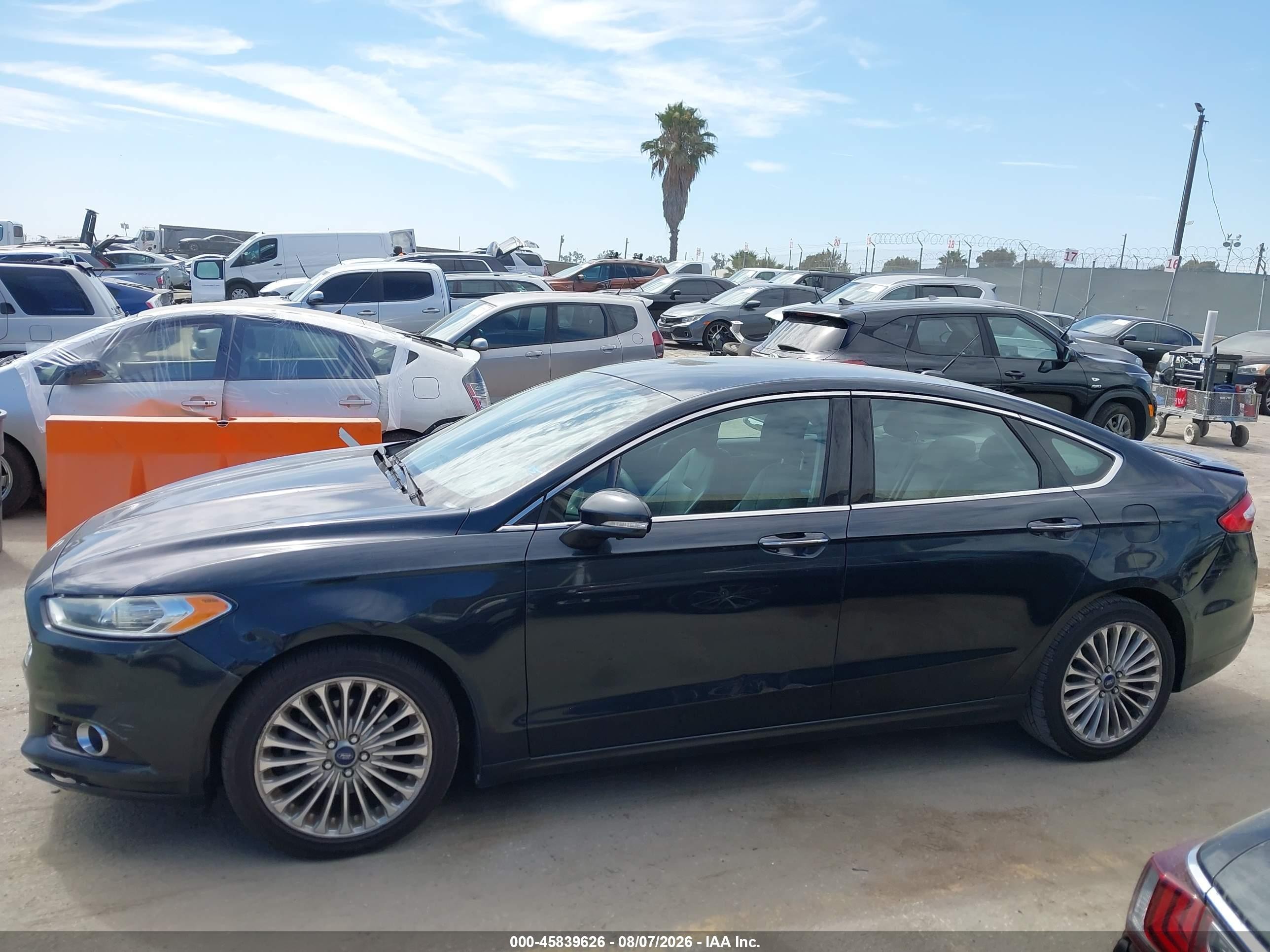2014 Ford Fusion Titanium Black vin: 3FA6P0K99ER271010
