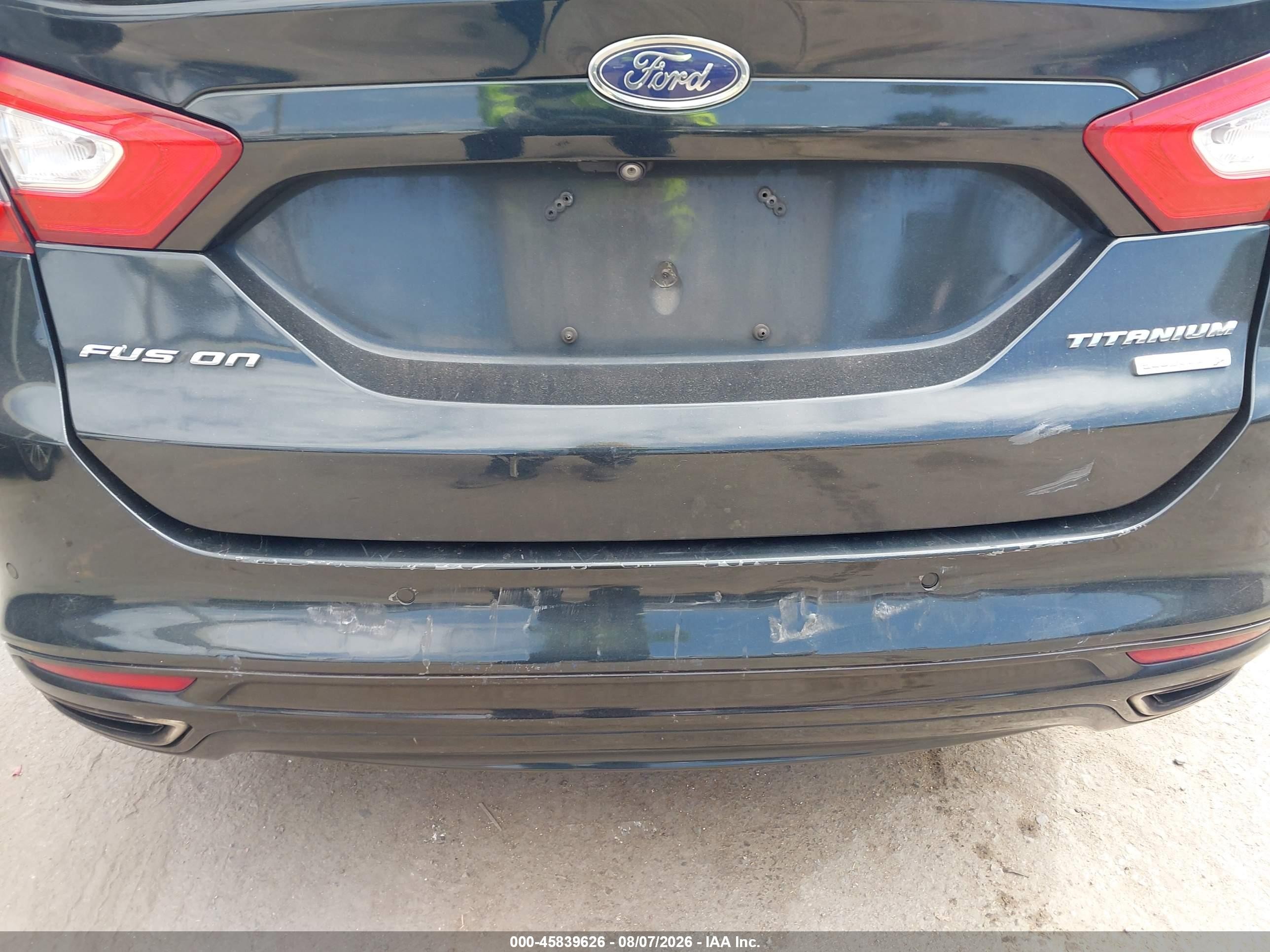 2014 Ford Fusion Titanium Black vin: 3FA6P0K99ER271010