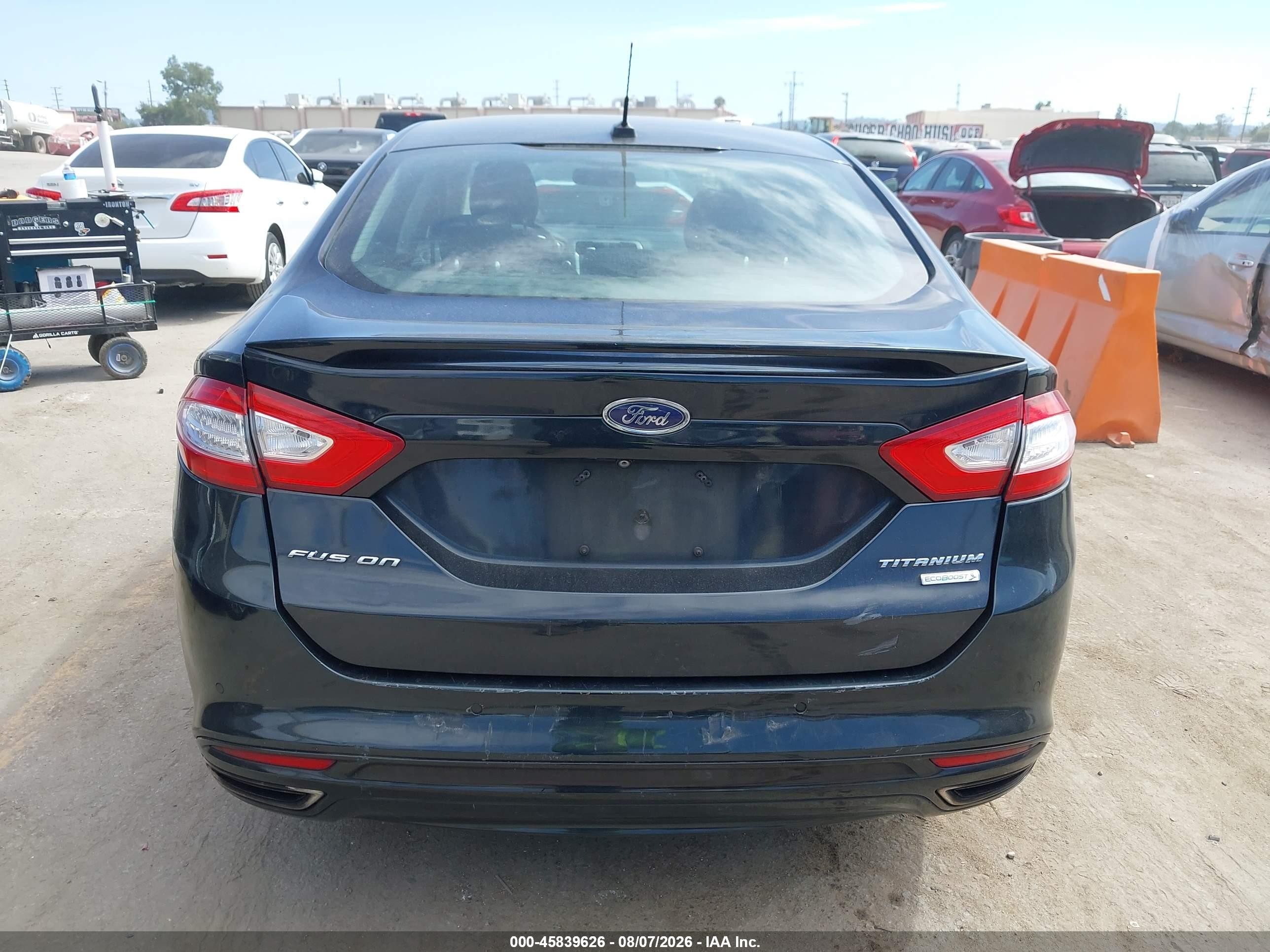 2014 Ford Fusion Titanium Black vin: 3FA6P0K99ER271010