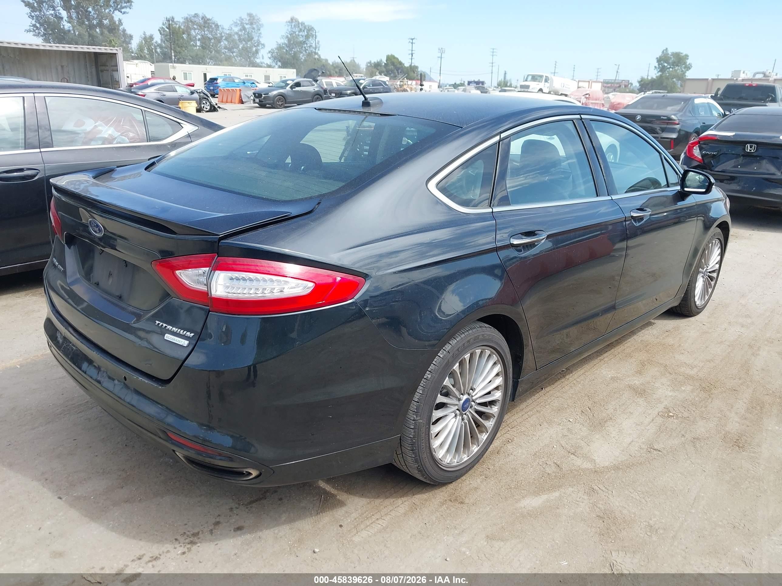 2014 Ford Fusion Titanium Black vin: 3FA6P0K99ER271010