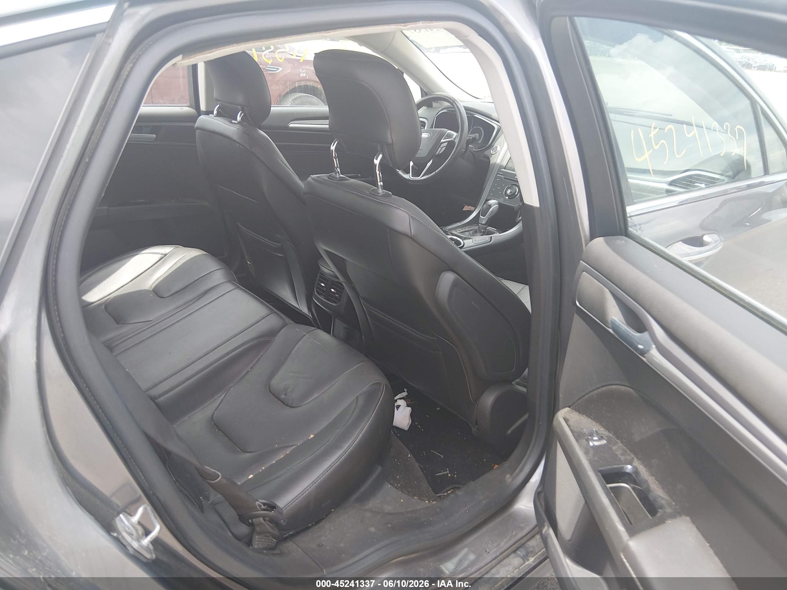 2014 Ford Fusion Titanium Gray vin: 3FA6P0K99ER306449